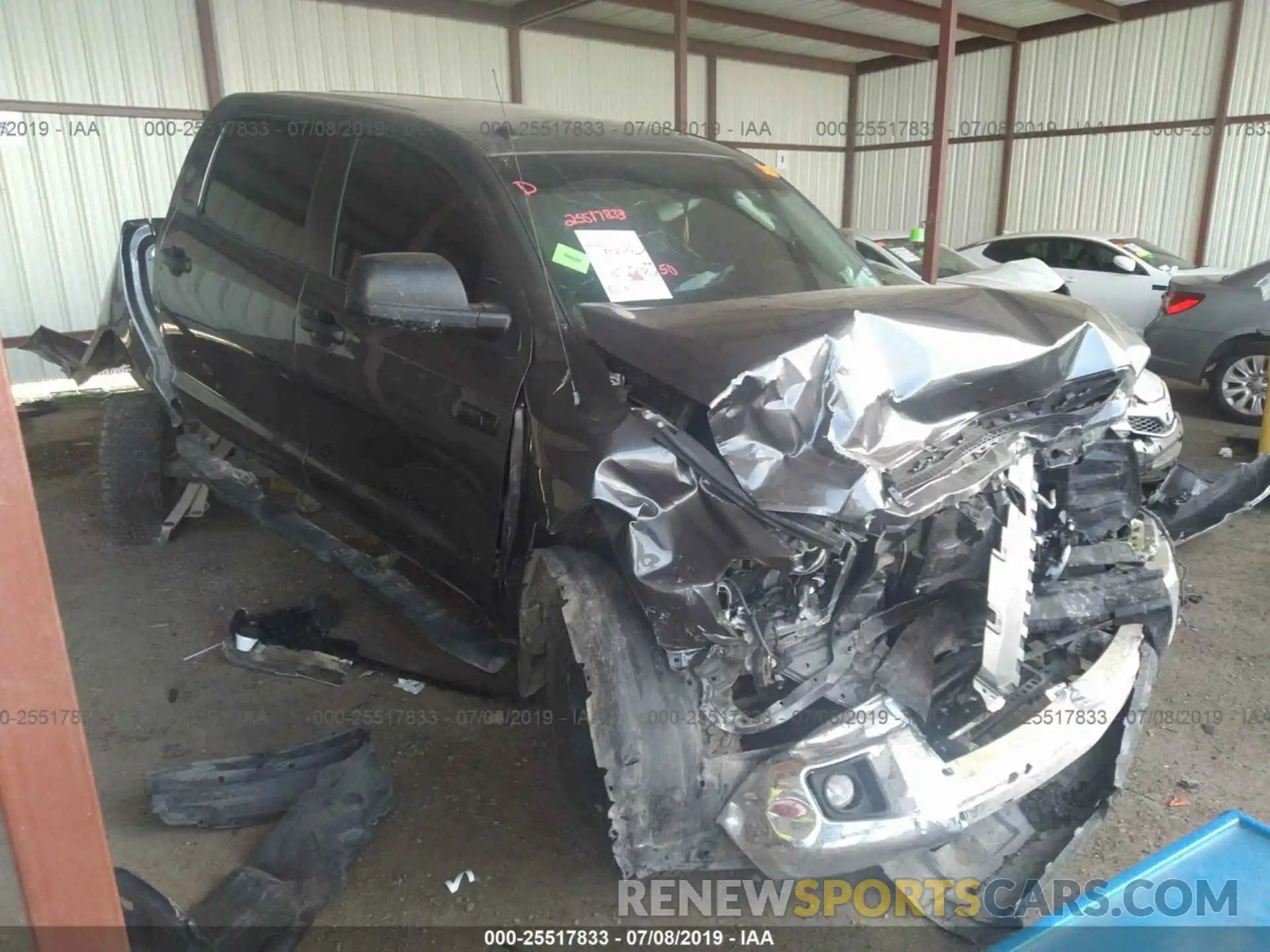 1 Photograph of a damaged car 5TFDY5F14KX782112 TOYOTA TUNDRA 2019