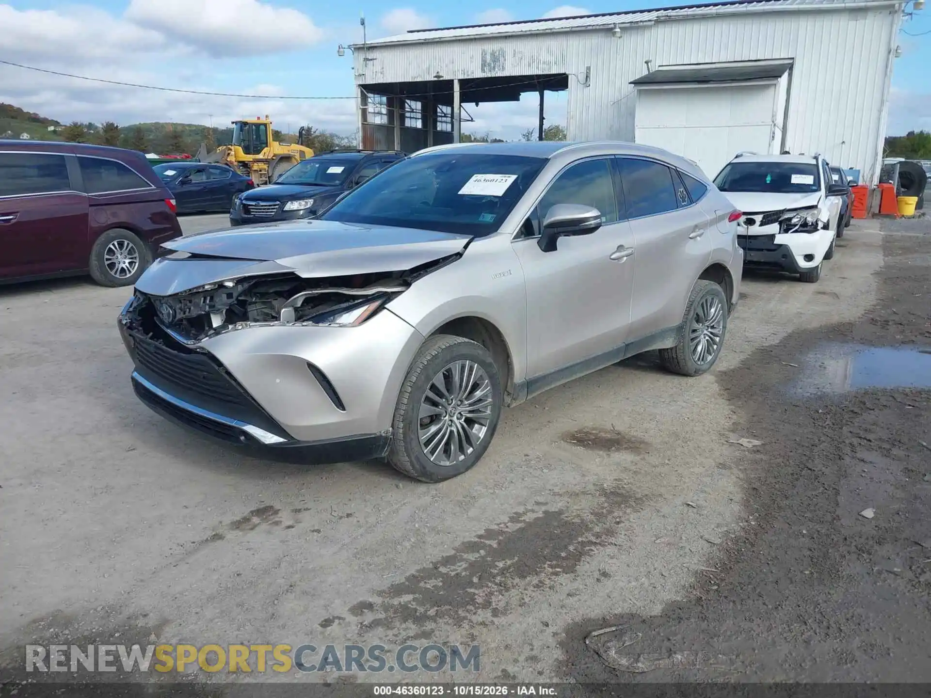 2 Photograph of a damaged car JTEAAAAH1MJ019146 TOYOTA VENZA 2021