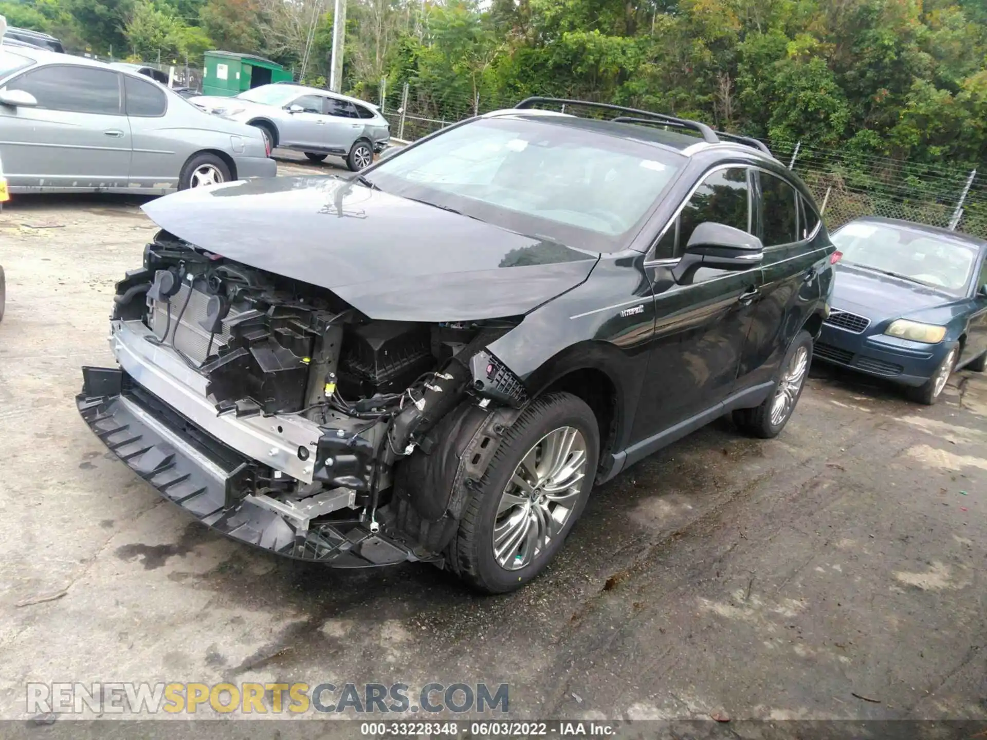 2 fotografías del automóvil dañado JTEAAAAH2MJ001089 TOYOTA VENZA 2021