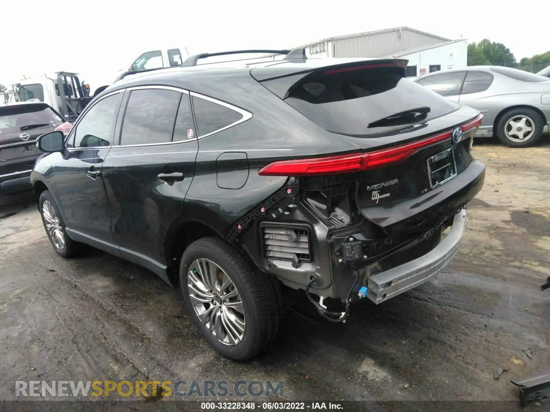 3 fotografías del automóvil dañado JTEAAAAH2MJ001089 TOYOTA VENZA 2021