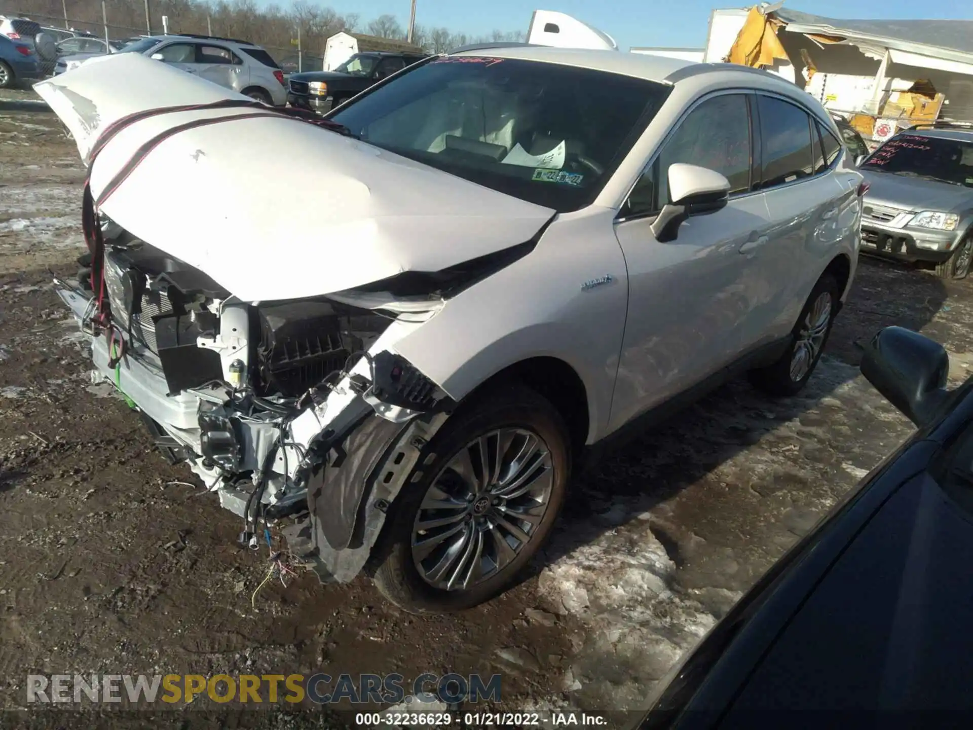 2 Photograph of a damaged car JTEAAAAH2MJ005661 TOYOTA VENZA 2021