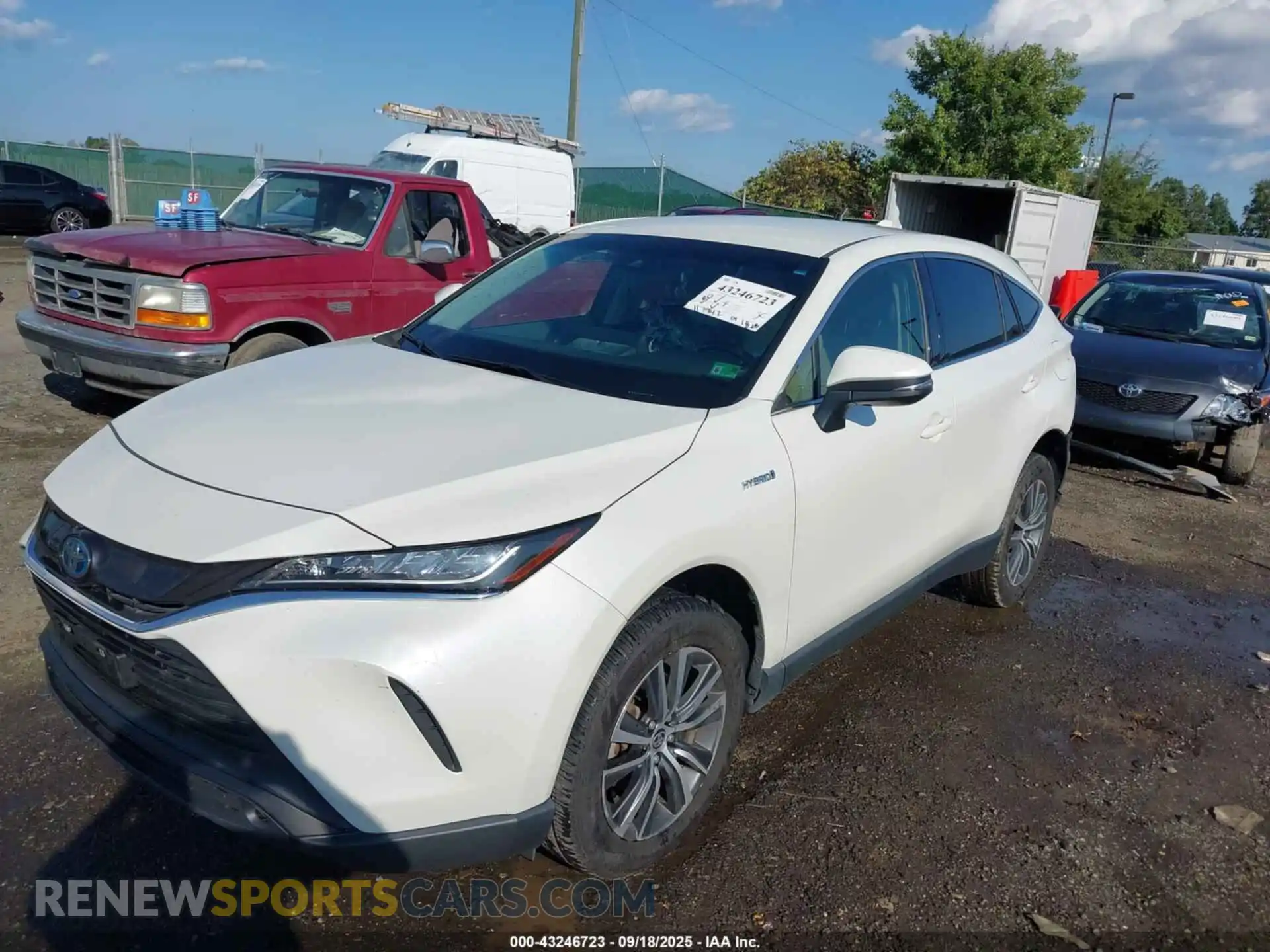 2 Photograph of a damaged car JTEAAAAH2MJ016367 TOYOTA VENZA 2021