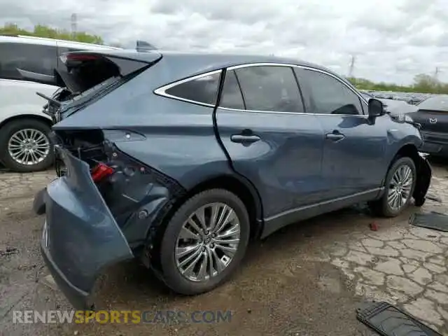 3 Photograph of a damaged car JTEAAAAH2MJ017308 TOYOTA VENZA 2021