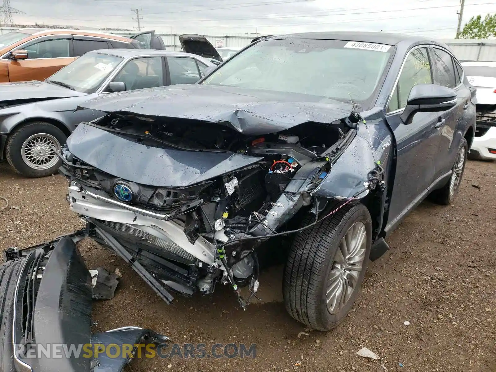 2 Photograph of a damaged car JTEAAAAH2MJ020029 TOYOTA VENZA 2021