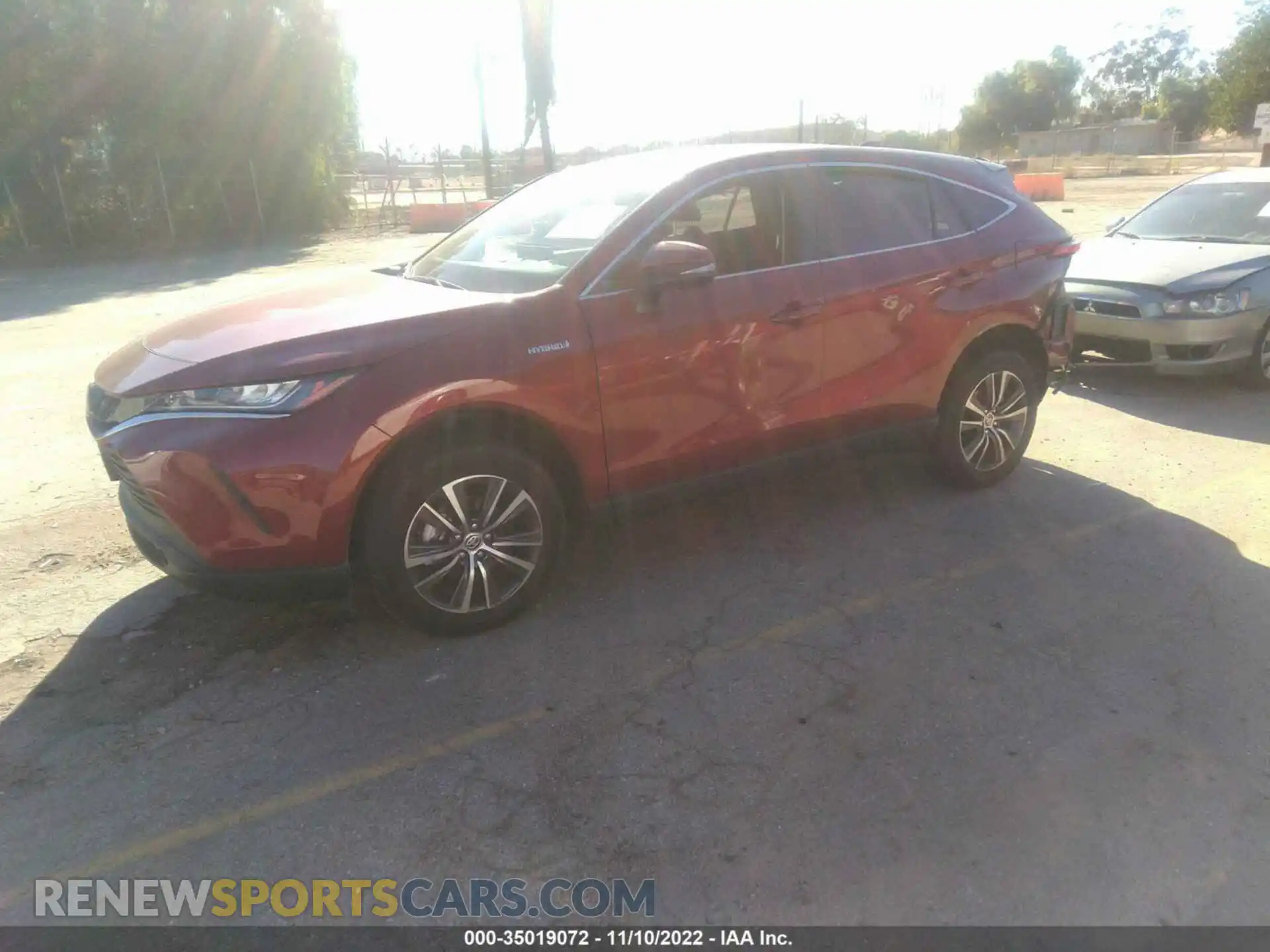2 Photograph of a damaged car JTEAAAAH2MJ035596 TOYOTA VENZA 2021