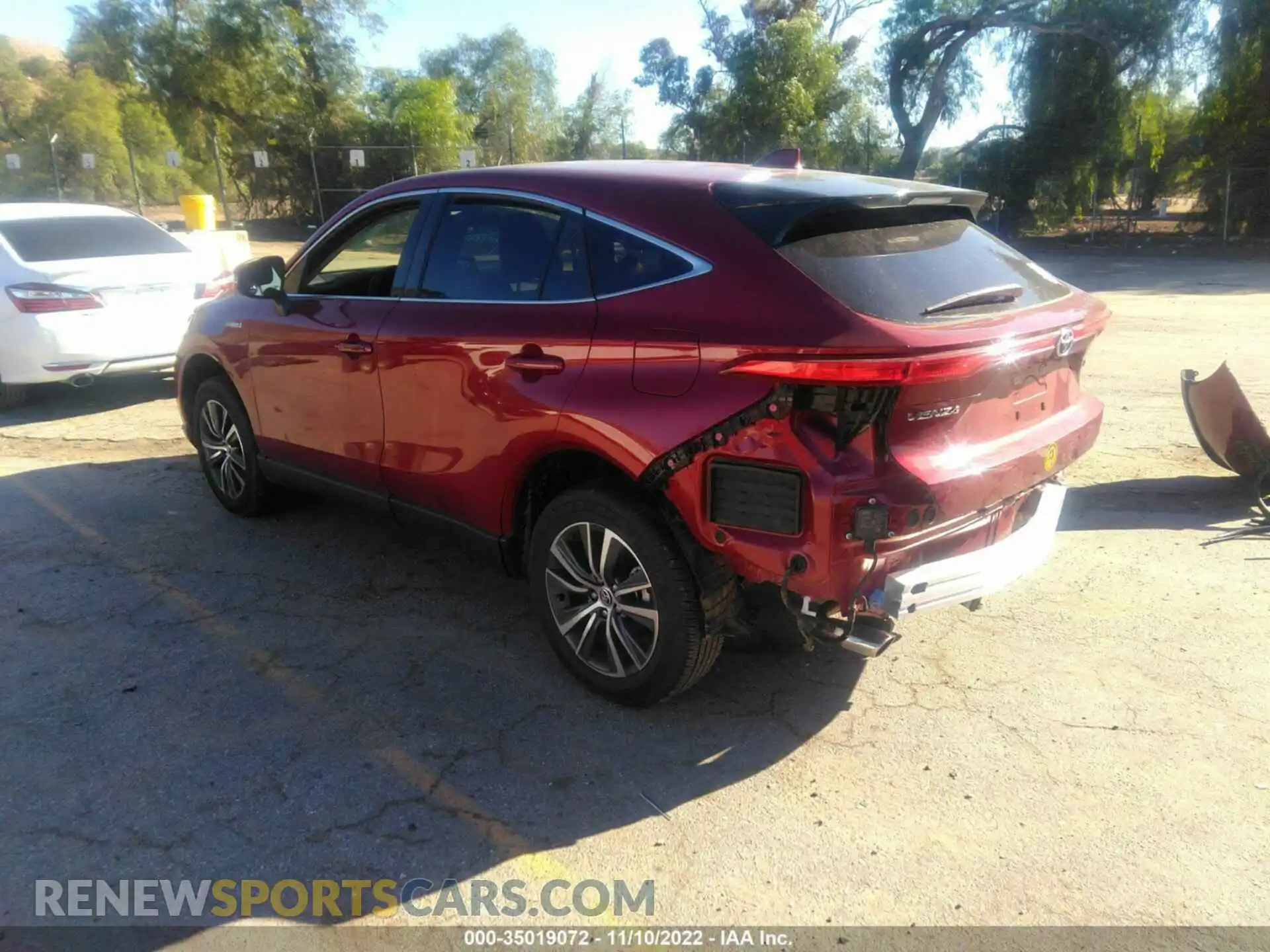3 Photograph of a damaged car JTEAAAAH2MJ035596 TOYOTA VENZA 2021