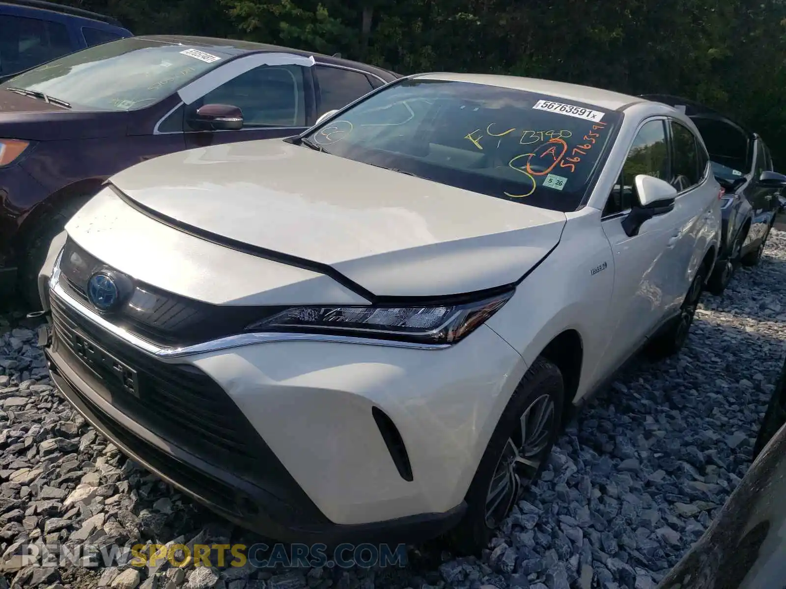 2 Photograph of a damaged car JTEAAAAH2MJ042404 TOYOTA VENZA 2021