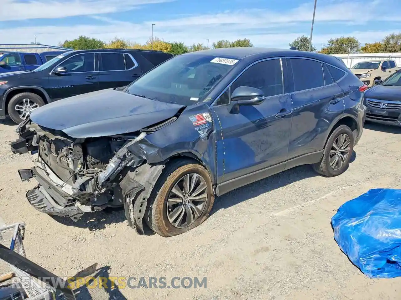 1 Photograph of a damaged car JTEAAAAH2MJ045254 TOYOTA VENZA 2021