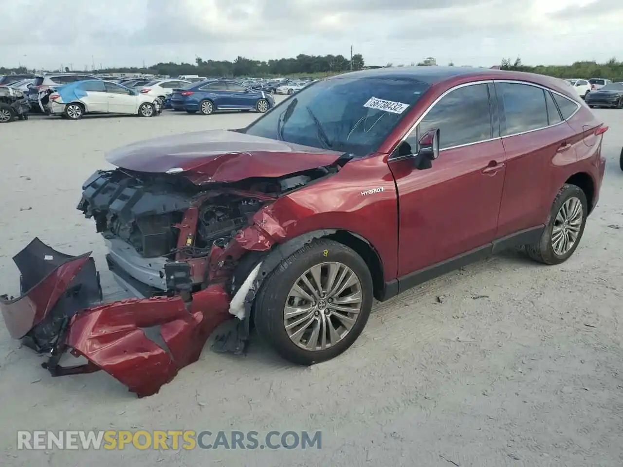 2 Photograph of a damaged car JTEAAAAH2MJ072860 TOYOTA VENZA 2021