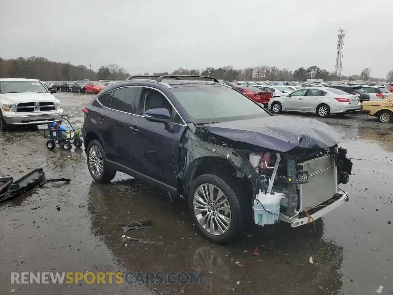 1 Photograph of a damaged car JTEAAAAH2MJ083034 TOYOTA VENZA 2021