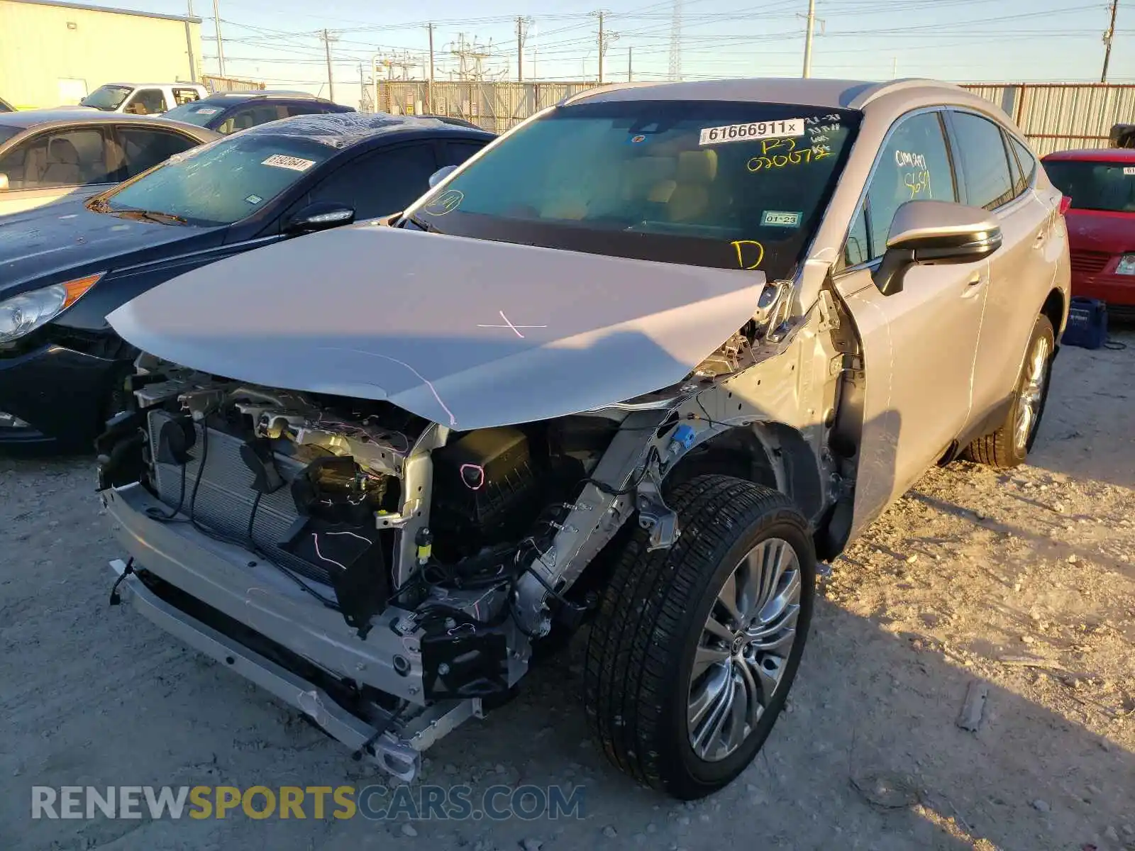 2 Photograph of a damaged car JTEAAAAH3MJ020072 TOYOTA VENZA 2021