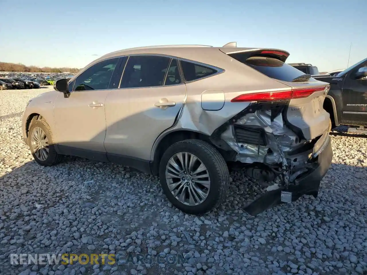 2 Photograph of a damaged car JTEAAAAH4MJ019819 TOYOTA VENZA 2021
