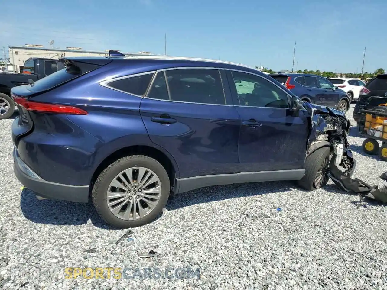 3 Photograph of a damaged car JTEAAAAH4MJ043442 TOYOTA VENZA 2021