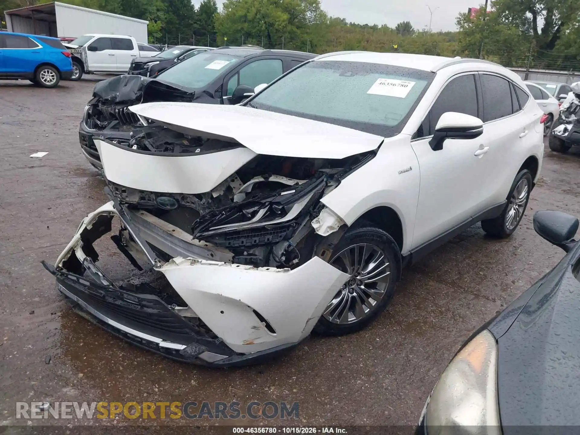 2 fotografías del automóvil dañado JTEAAAAH5MJ046060 TOYOTA VENZA 2021