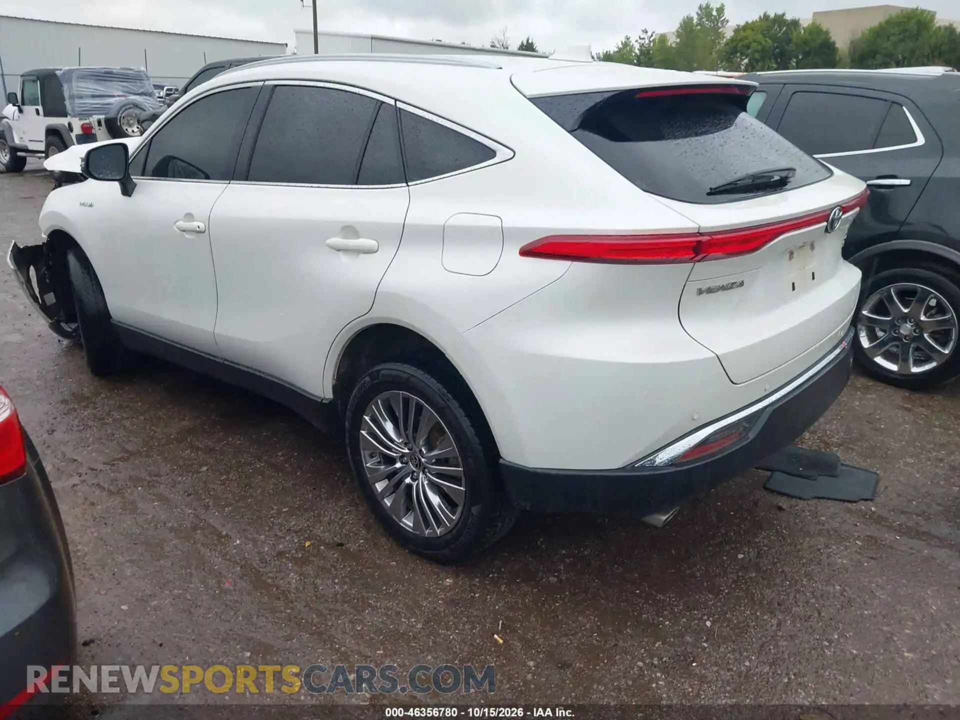 3 fotografías del automóvil dañado JTEAAAAH5MJ046060 TOYOTA VENZA 2021