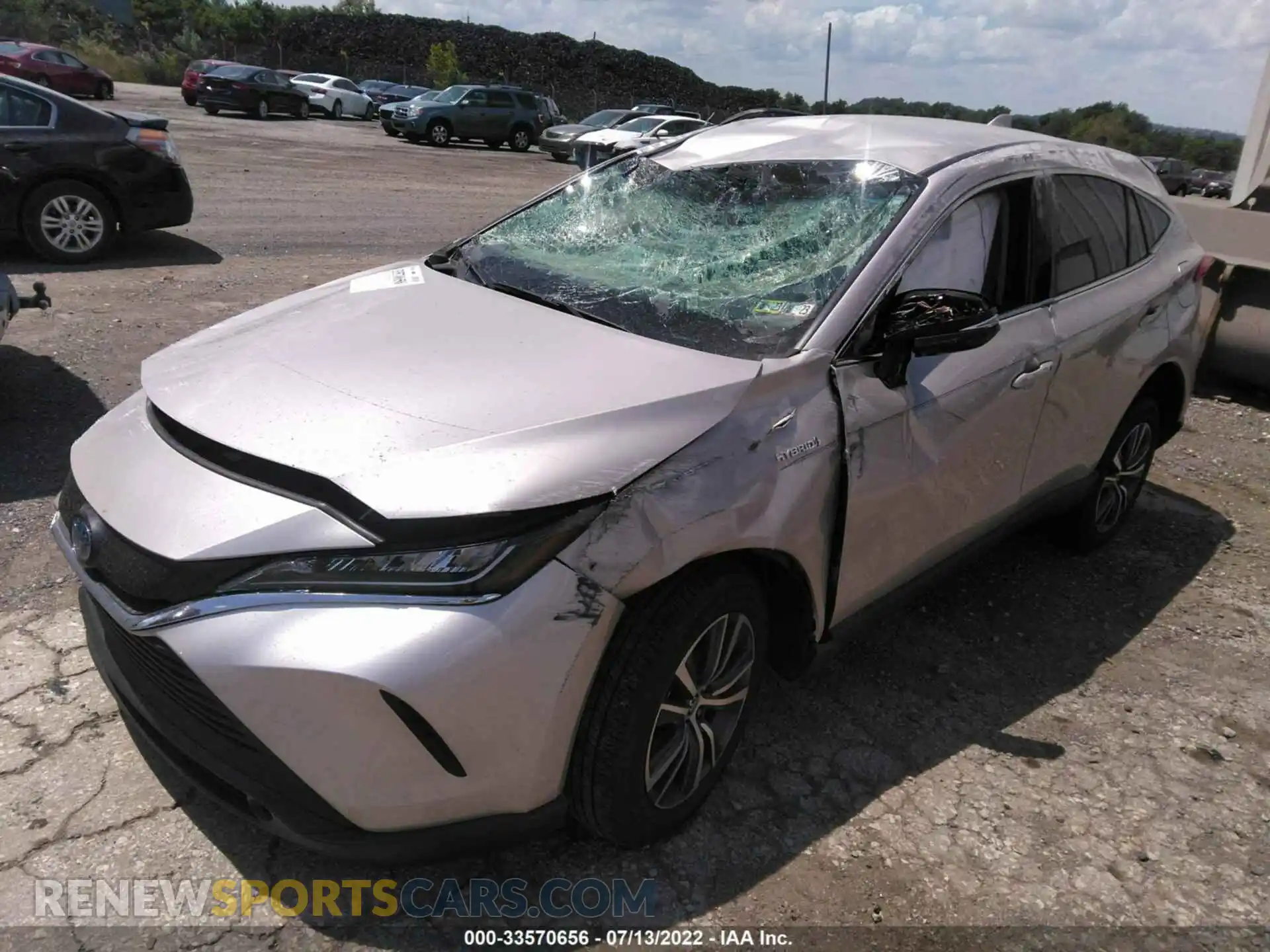 2 Photograph of a damaged car JTEAAAAH5MJ070102 TOYOTA VENZA 2021