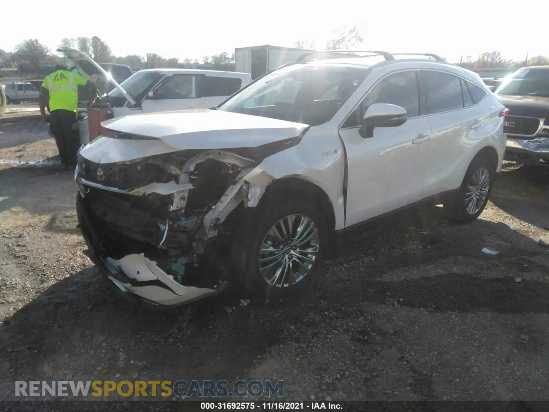 2 Photograph of a damaged car JTEAAAAH8MJ018981 TOYOTA VENZA 2021