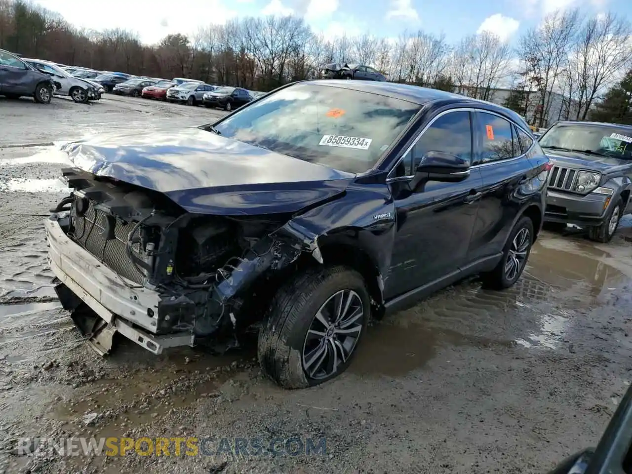 1 Photograph of a damaged car JTEAAAAH8MJ019046 TOYOTA VENZA 2021
