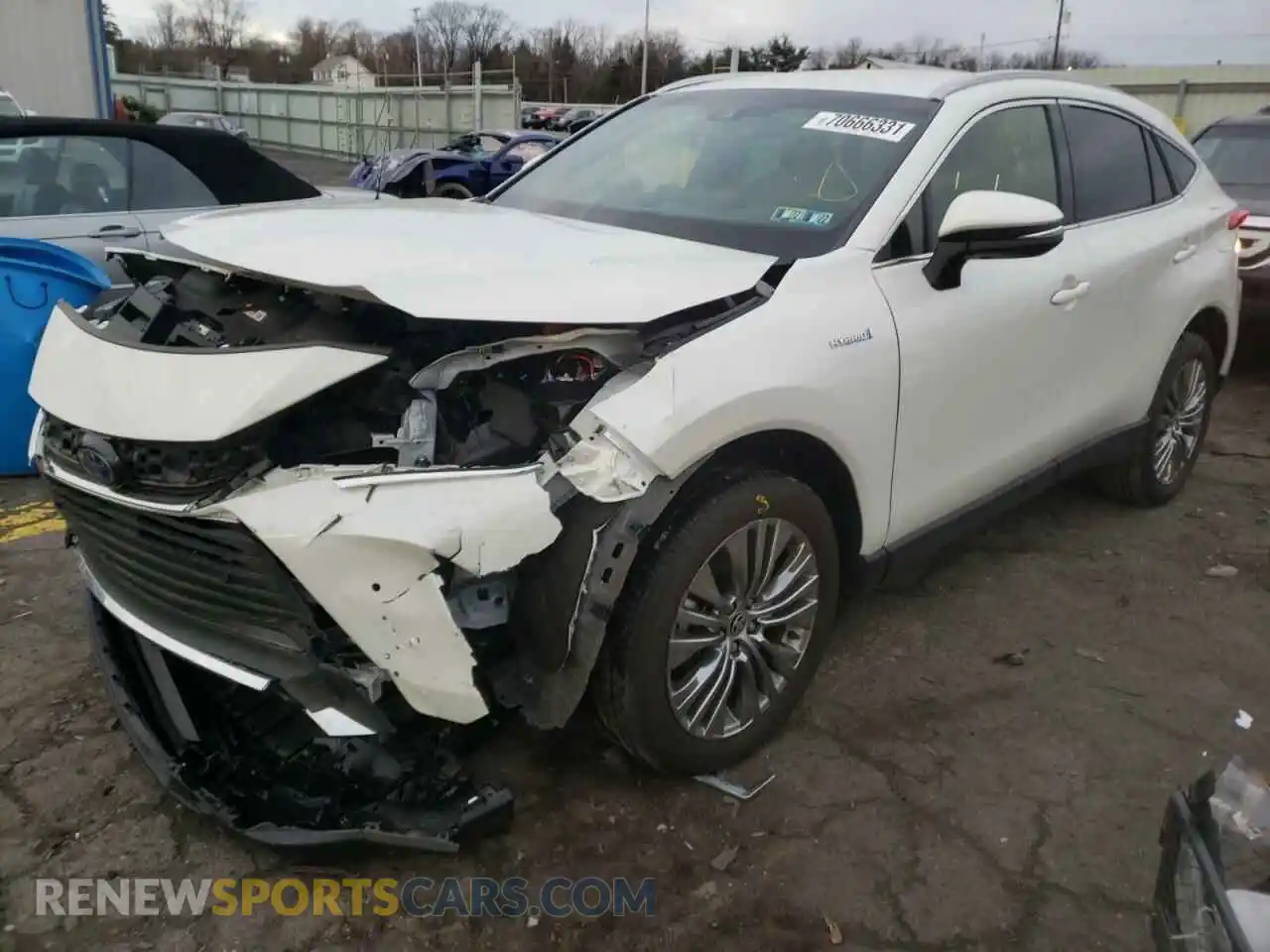 2 Photograph of a damaged car JTEAAAAH8MJ046828 TOYOTA VENZA 2021