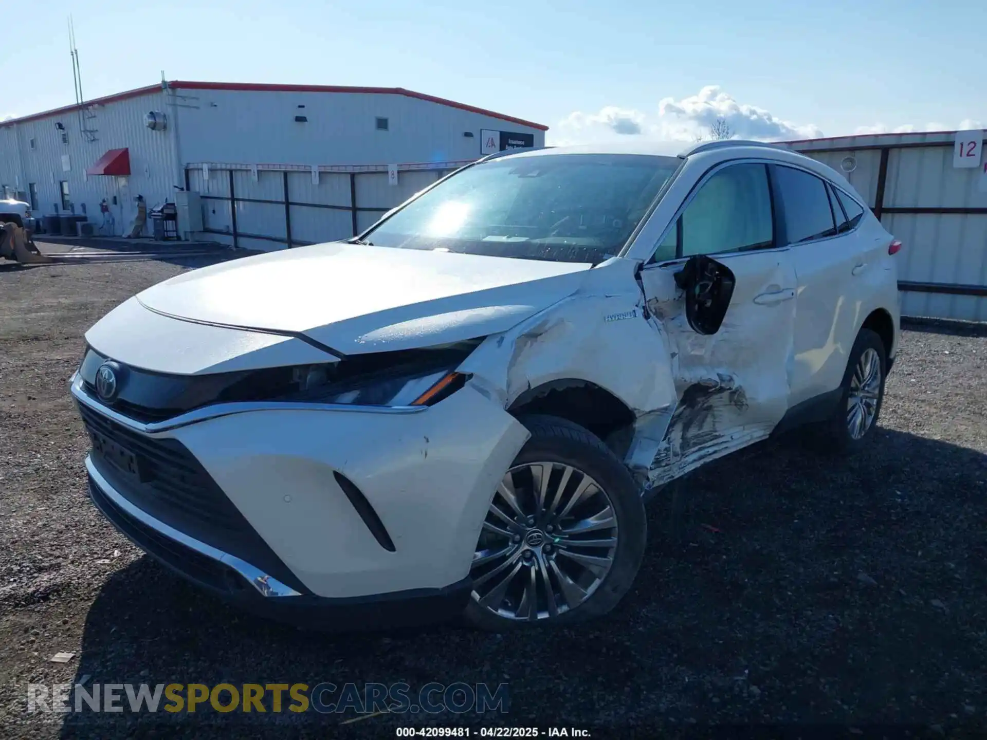 2 fotografías del automóvil dañado JTEAAAAH8MJ060065 TOYOTA VENZA 2021