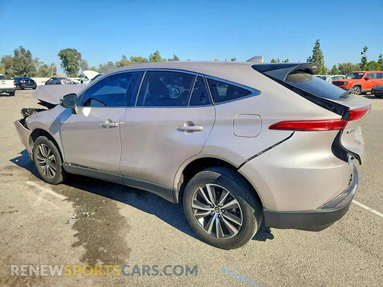 2 Photograph of a damaged car JTEAAAAH8MJ070689 TOYOTA VENZA 2021