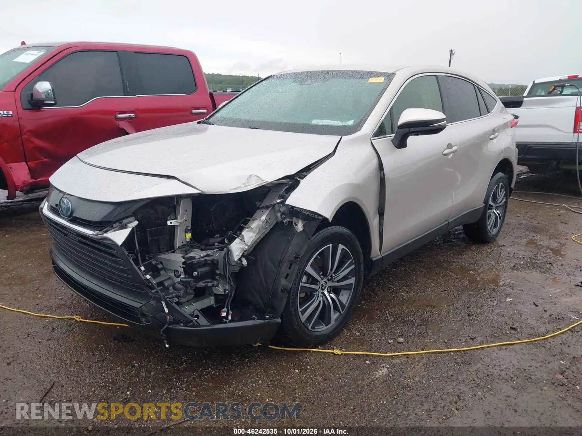 2 fotografías del automóvil dañado JTEAAAAH9NJ093545 TOYOTA VENZA 2022