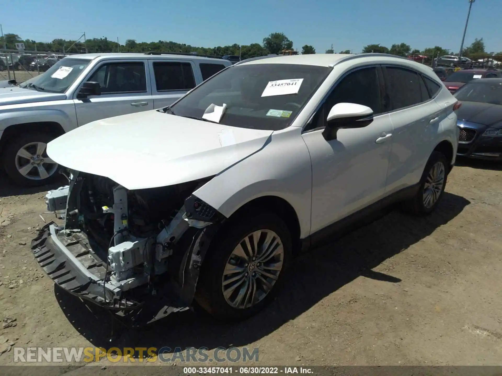 2 fotografías del automóvil dañado JTEAAAAHXNJ089228 TOYOTA VENZA 2022
