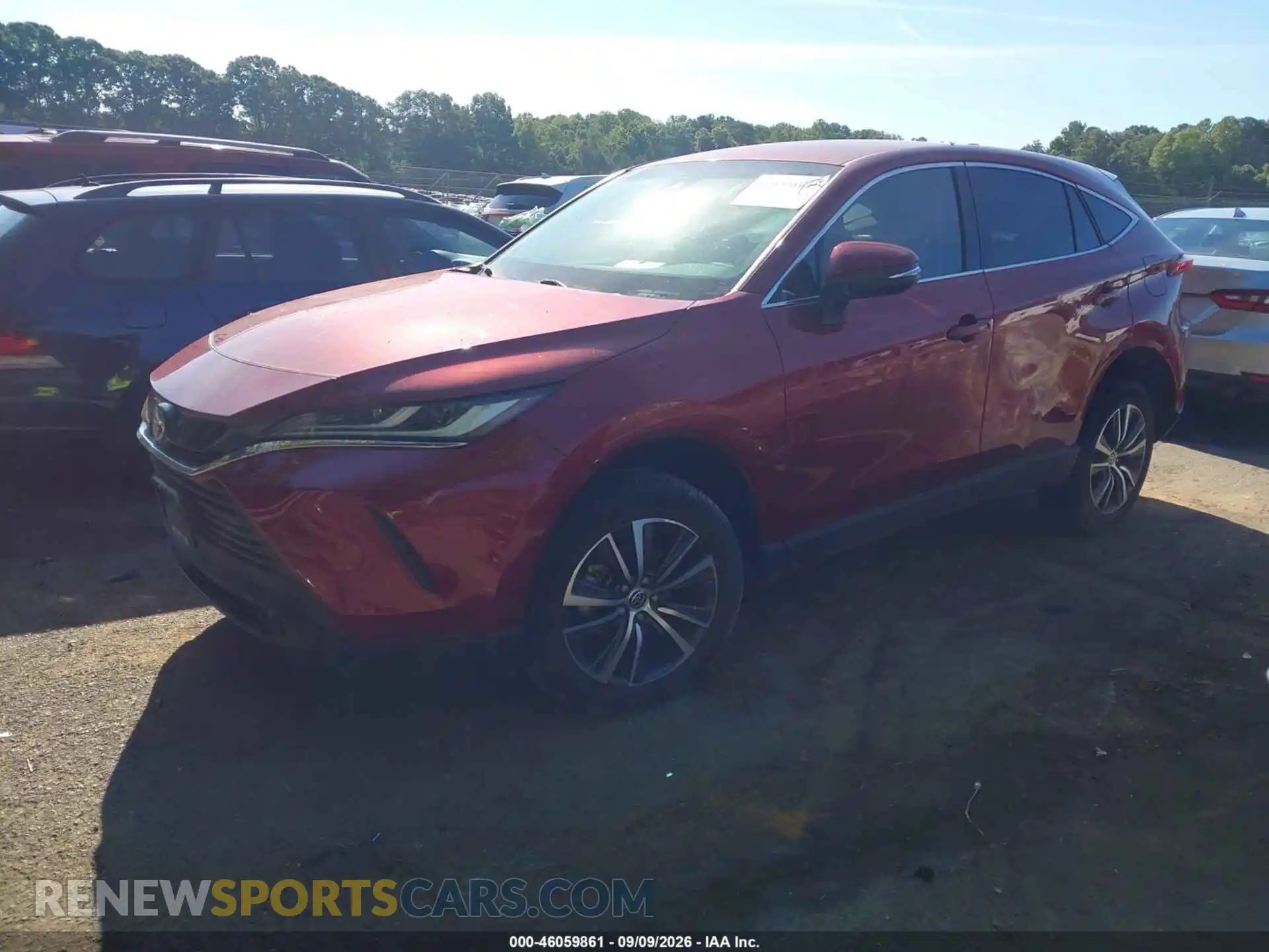 2 fotografías del automóvil dañado JTEAAAAH6PJ137391 TOYOTA VENZA 2023