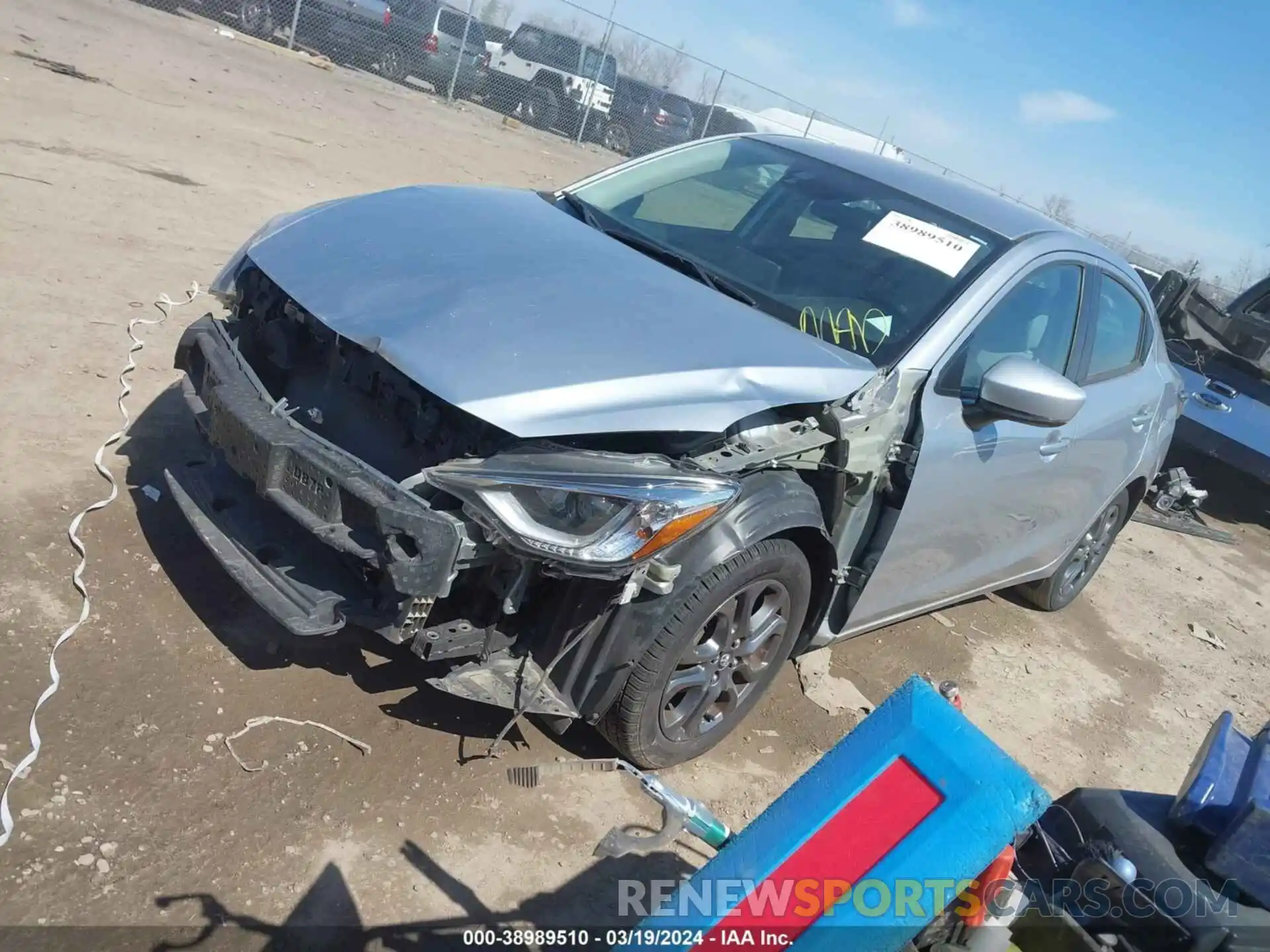2 Photograph of a damaged car 3MYDLBYV9KY520065 TOYOTA YARIS 2019