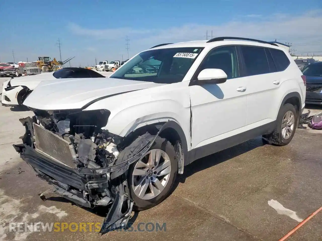 1 Photograph of a damaged car 1V2AP2CA4MC537814 VOLKSWAGEN ATLAS 2021