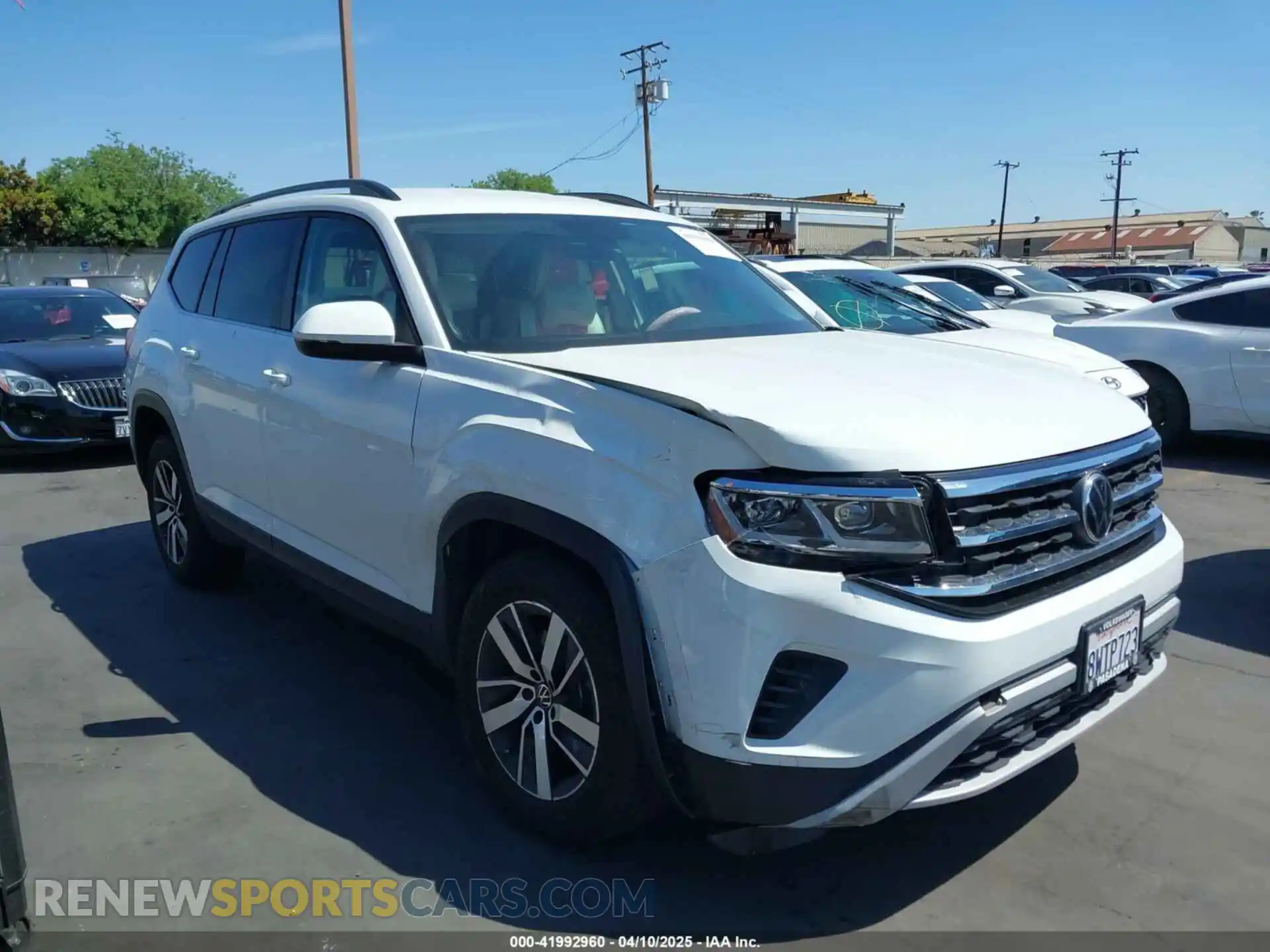 1 Photograph of a damaged car 1V2DP2CA5MC591104 VOLKSWAGEN ATLAS 2021