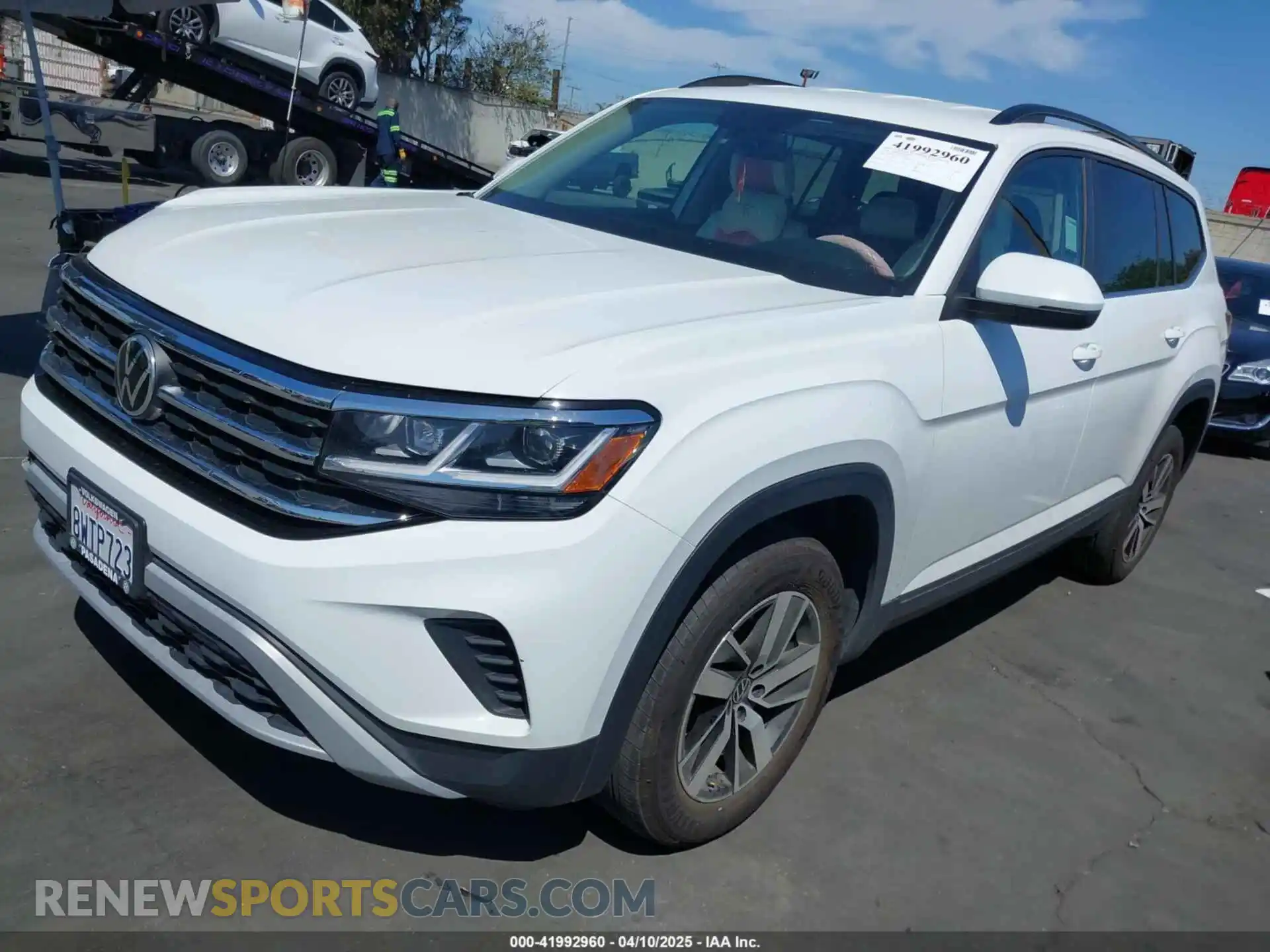 2 Photograph of a damaged car 1V2DP2CA5MC591104 VOLKSWAGEN ATLAS 2021