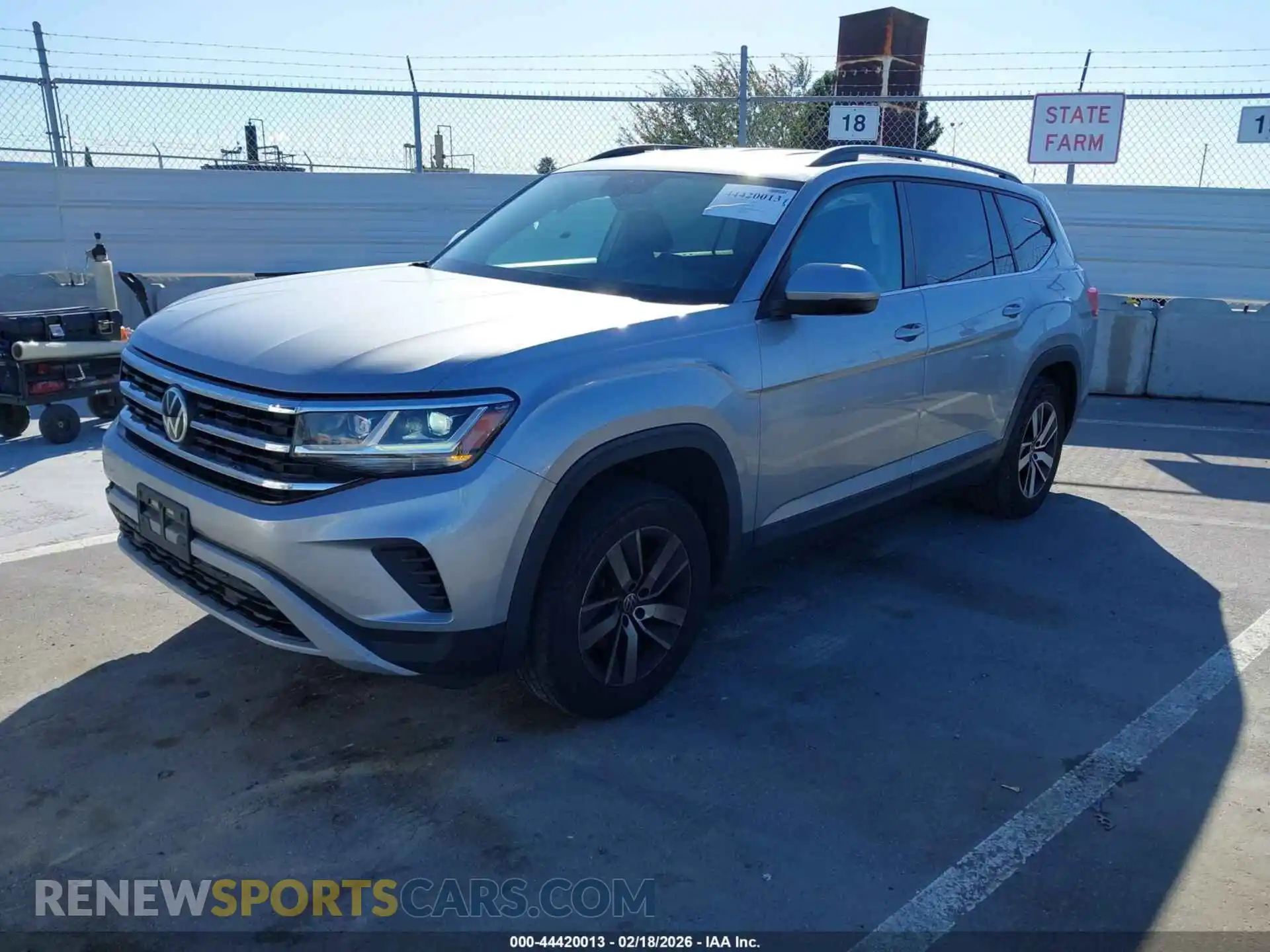 2 Photograph of a damaged car 1V2DP2CA6MC523958 VOLKSWAGEN ATLAS 2021