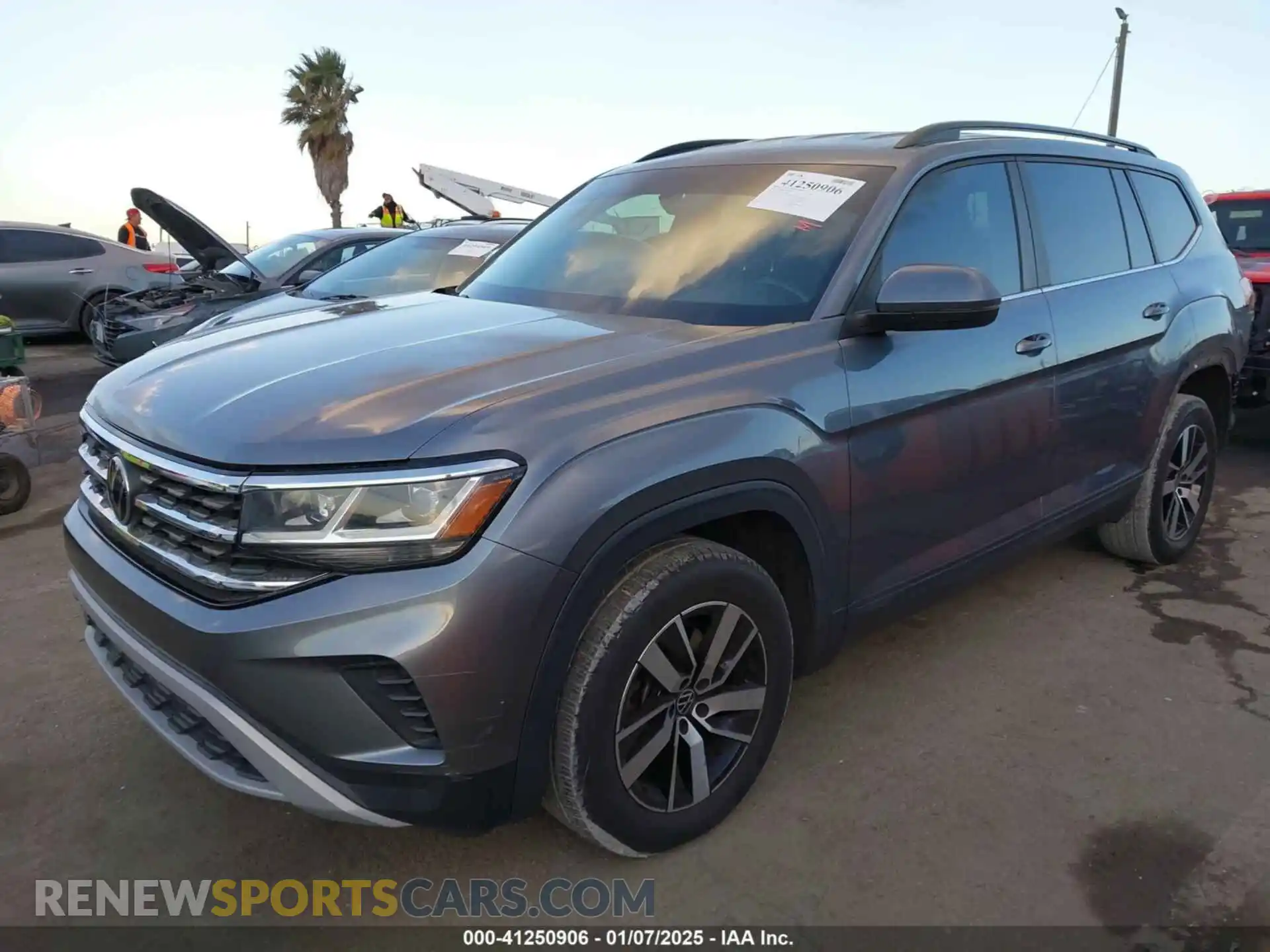 2 Photograph of a damaged car 1V2DP2CA7MC506506 VOLKSWAGEN ATLAS 2021