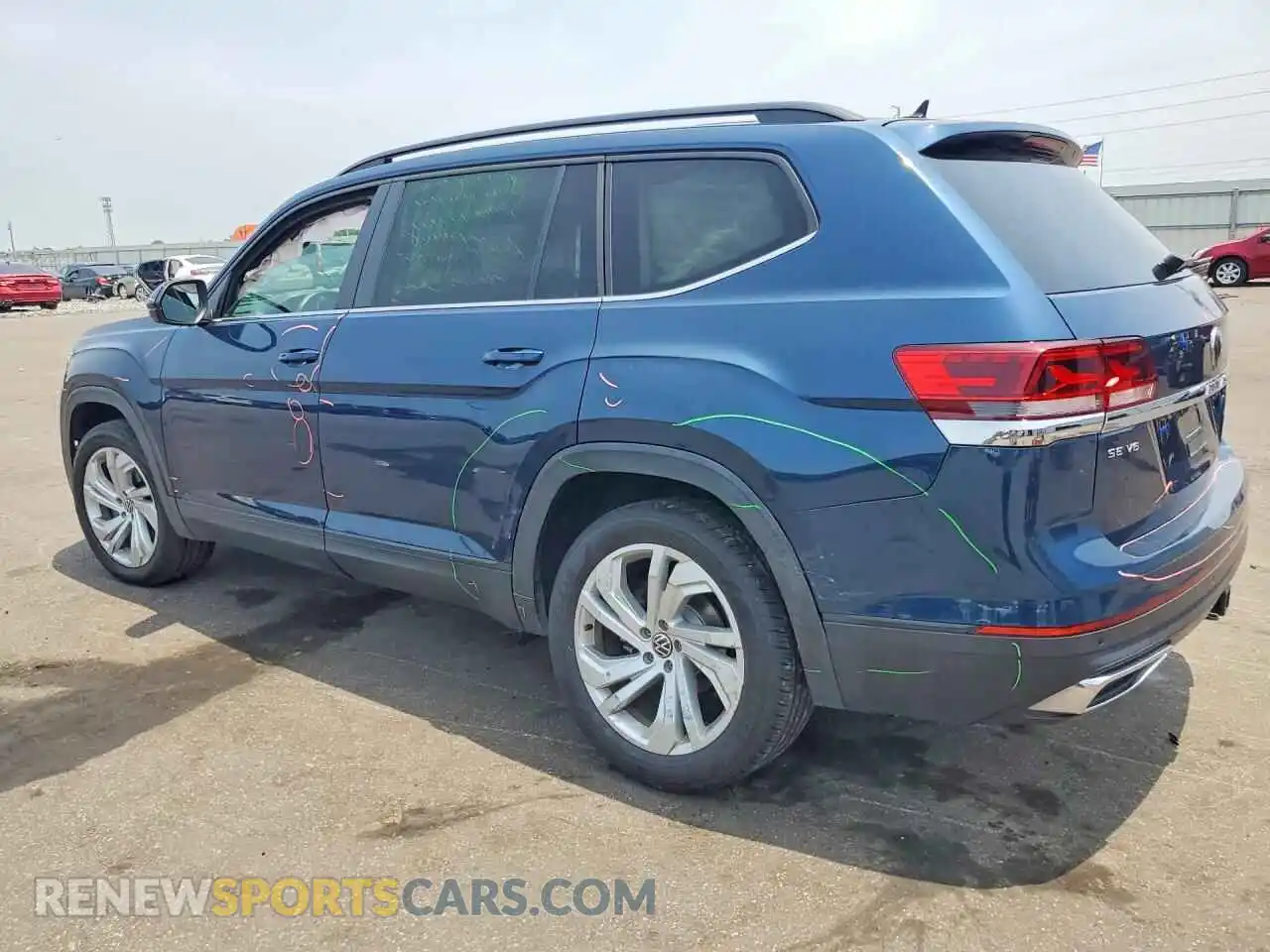 2 Photograph of a damaged car 1V2JR2CA4MC558477 VOLKSWAGEN ATLAS 2021