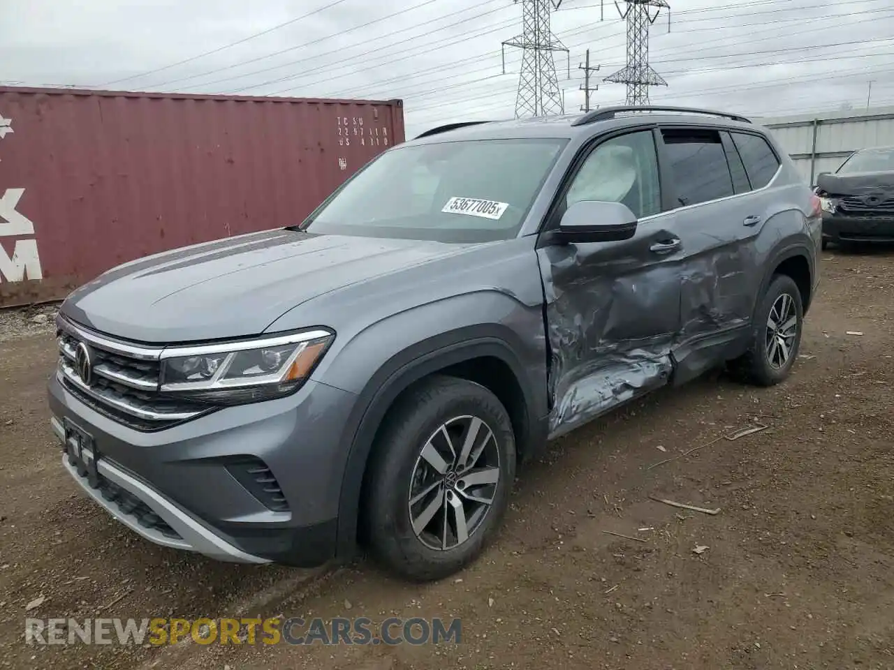 1 Photograph of a damaged car 1V2LP2CA6MC580253 VOLKSWAGEN ATLAS 2021