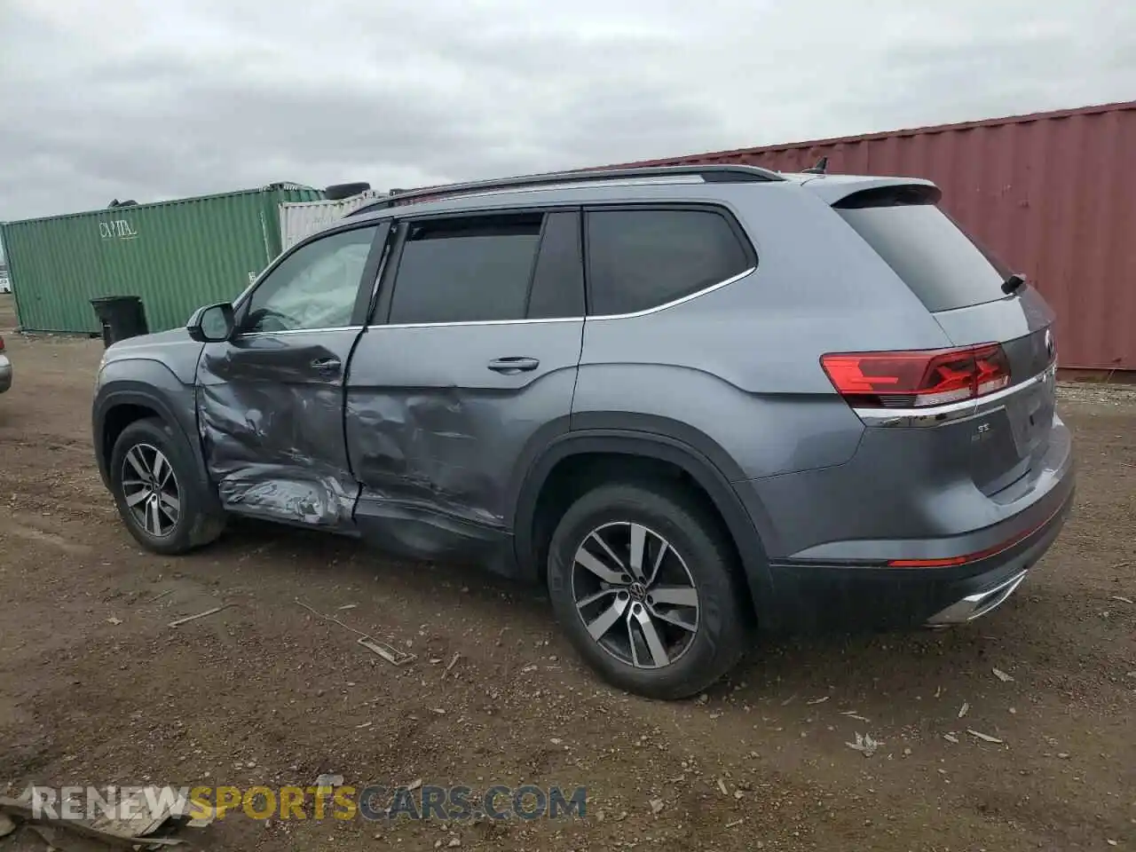 2 Photograph of a damaged car 1V2LP2CA6MC580253 VOLKSWAGEN ATLAS 2021