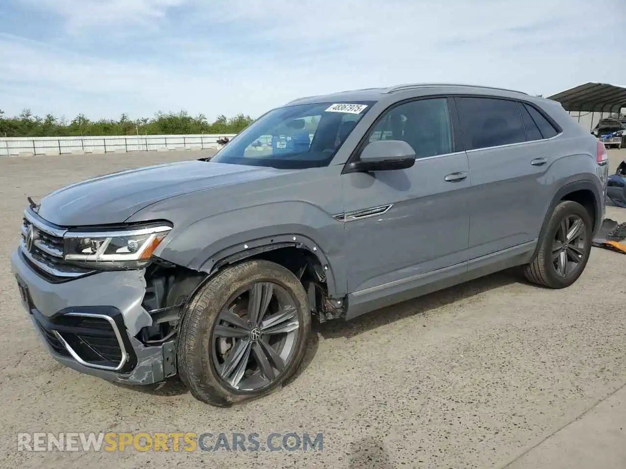 1 Photograph of a damaged car 1V2ME2CA2MC236493 VOLKSWAGEN ATLAS 2021