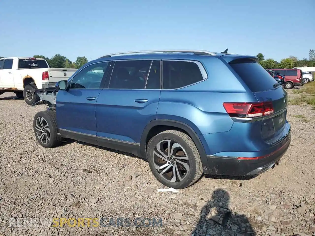 2 Photograph of a damaged car 1V2TP2CA7MC520045 VOLKSWAGEN ATLAS 2021