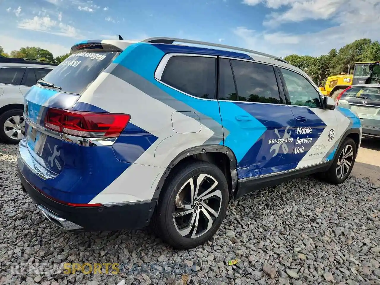 3 Photograph of a damaged car 1V2TR2CA6MC500119 VOLKSWAGEN ATLAS 2021