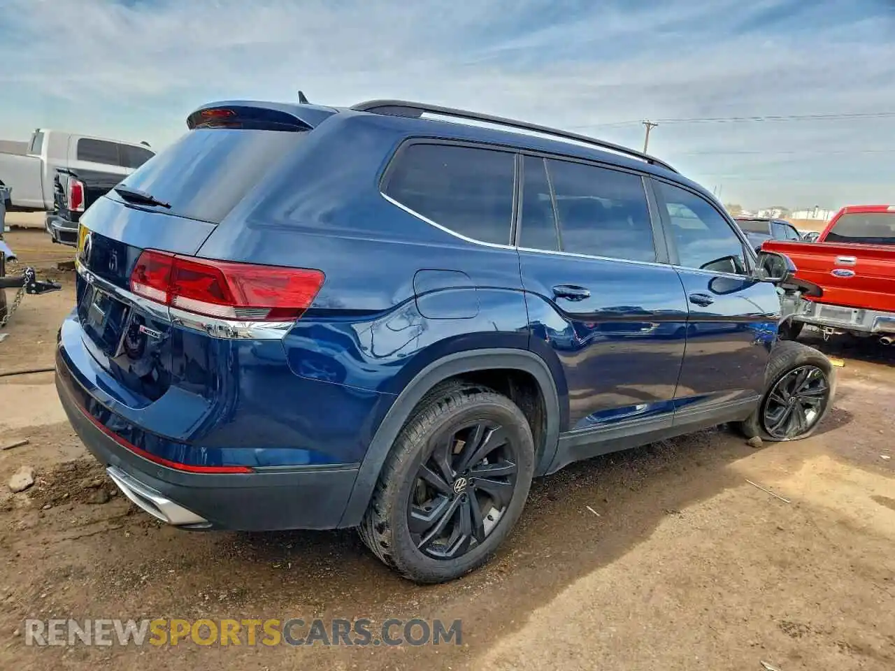3 fotografías del automóvil dañado 1V2KP2CA6NC507719 VOLKSWAGEN ATLAS 2022