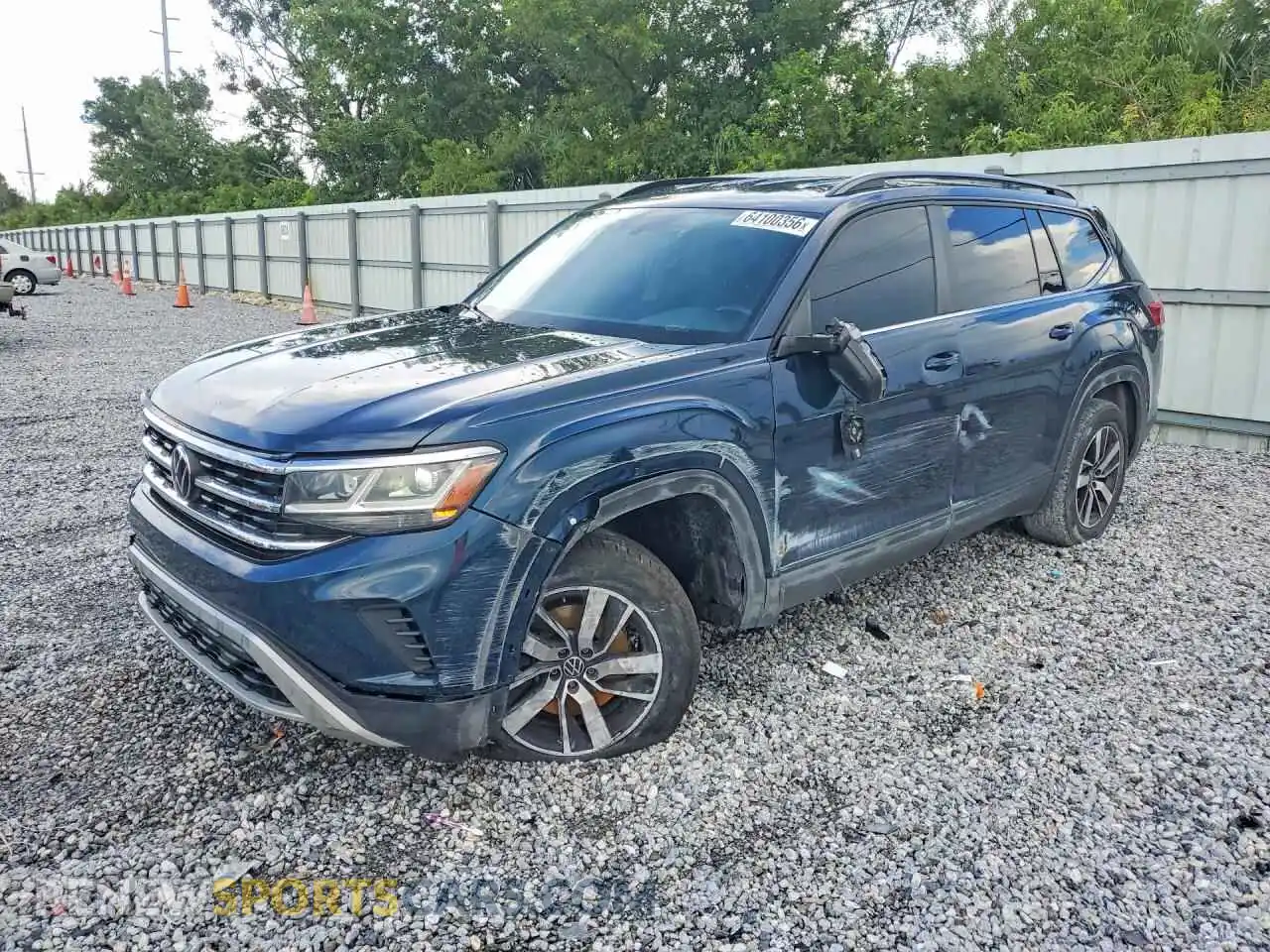 1 Photograph of a damaged car 1V2DP2CA6PC528968 VOLKSWAGEN ATLAS 2023