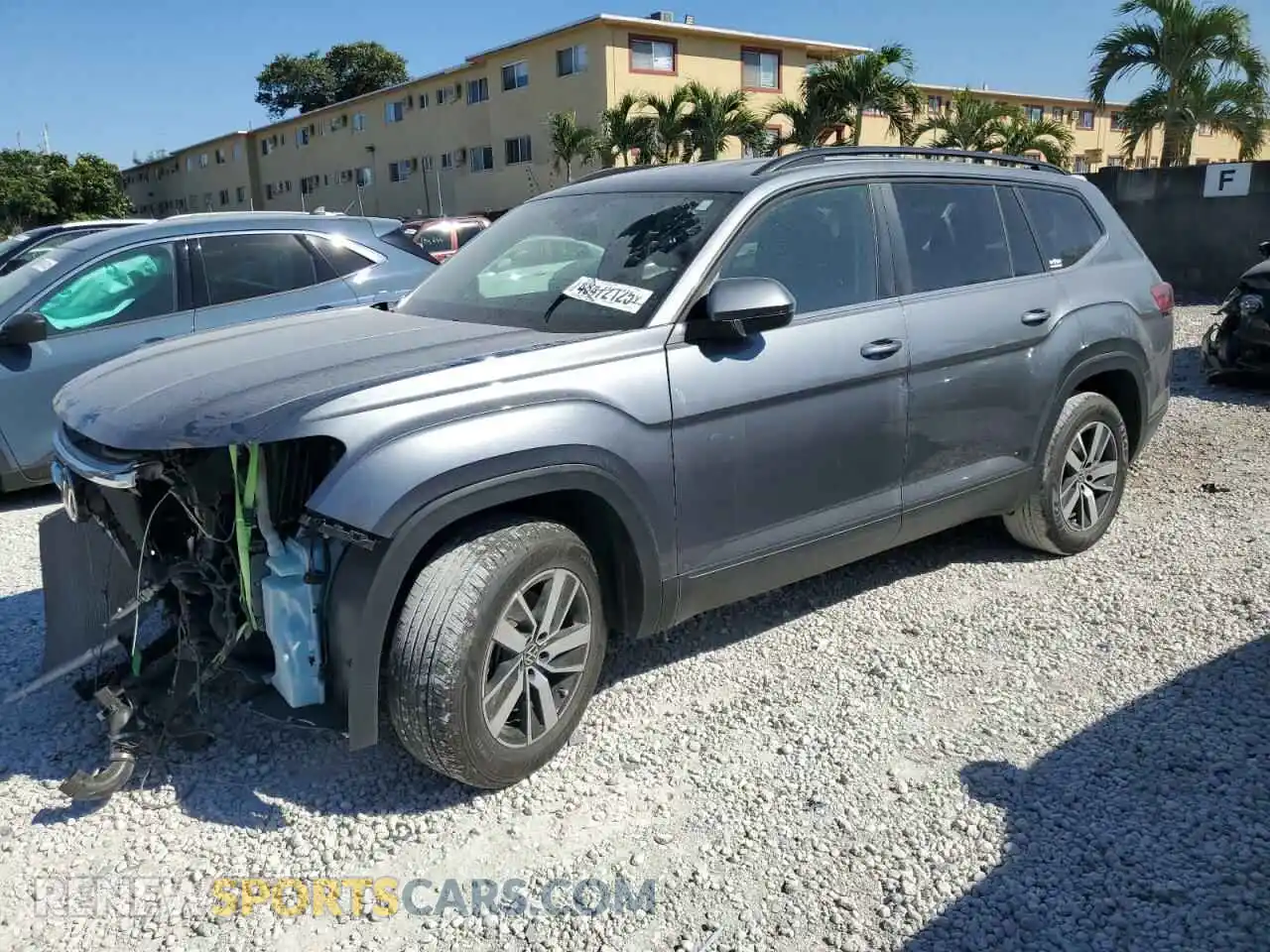 1 Photograph of a damaged car 1V2DP2CA8PC521178 VOLKSWAGEN ATLAS 2023