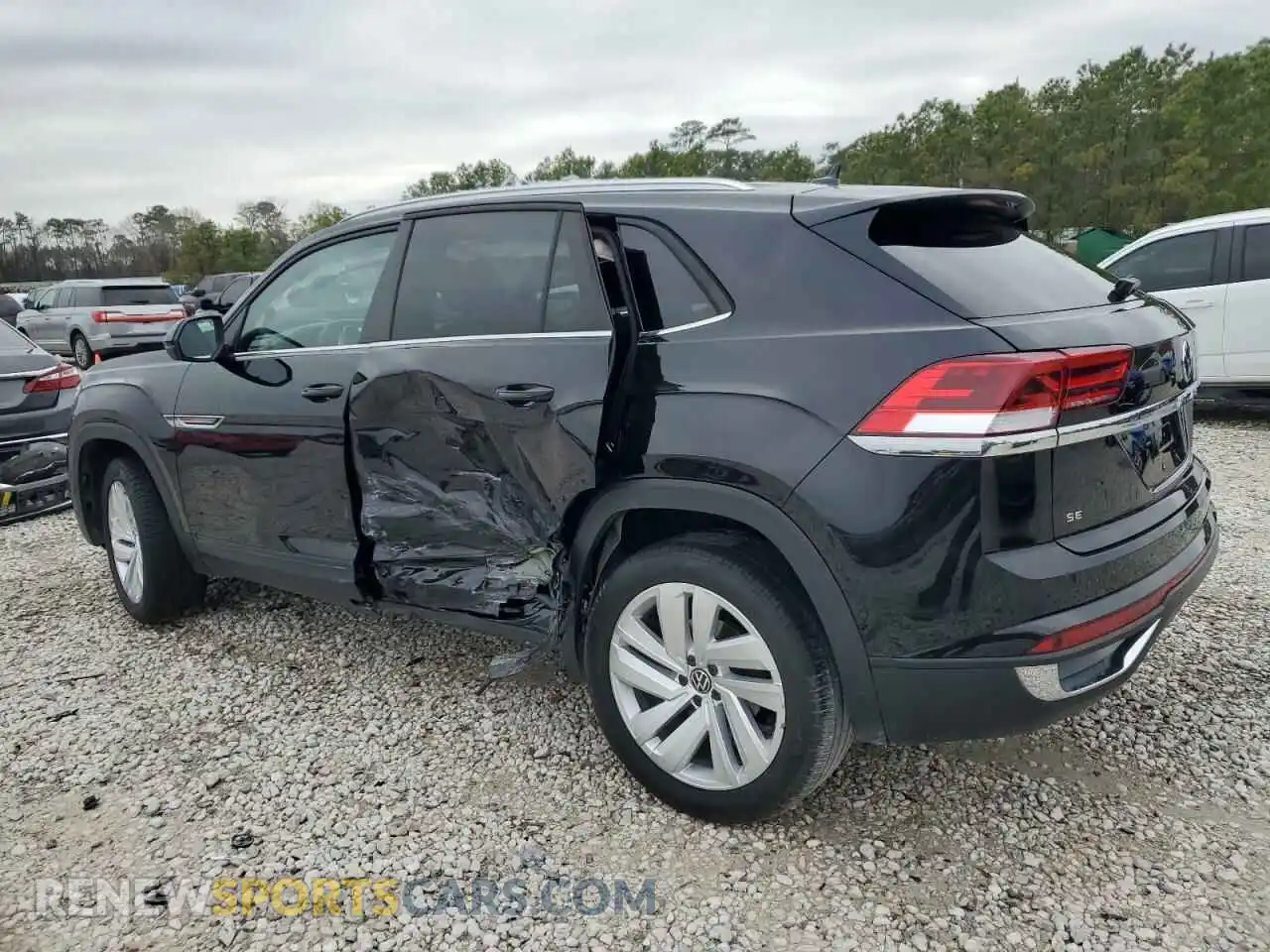2 fotografías del automóvil dañado 1V2WC2CA3PC209564 VOLKSWAGEN ATLAS 2023
