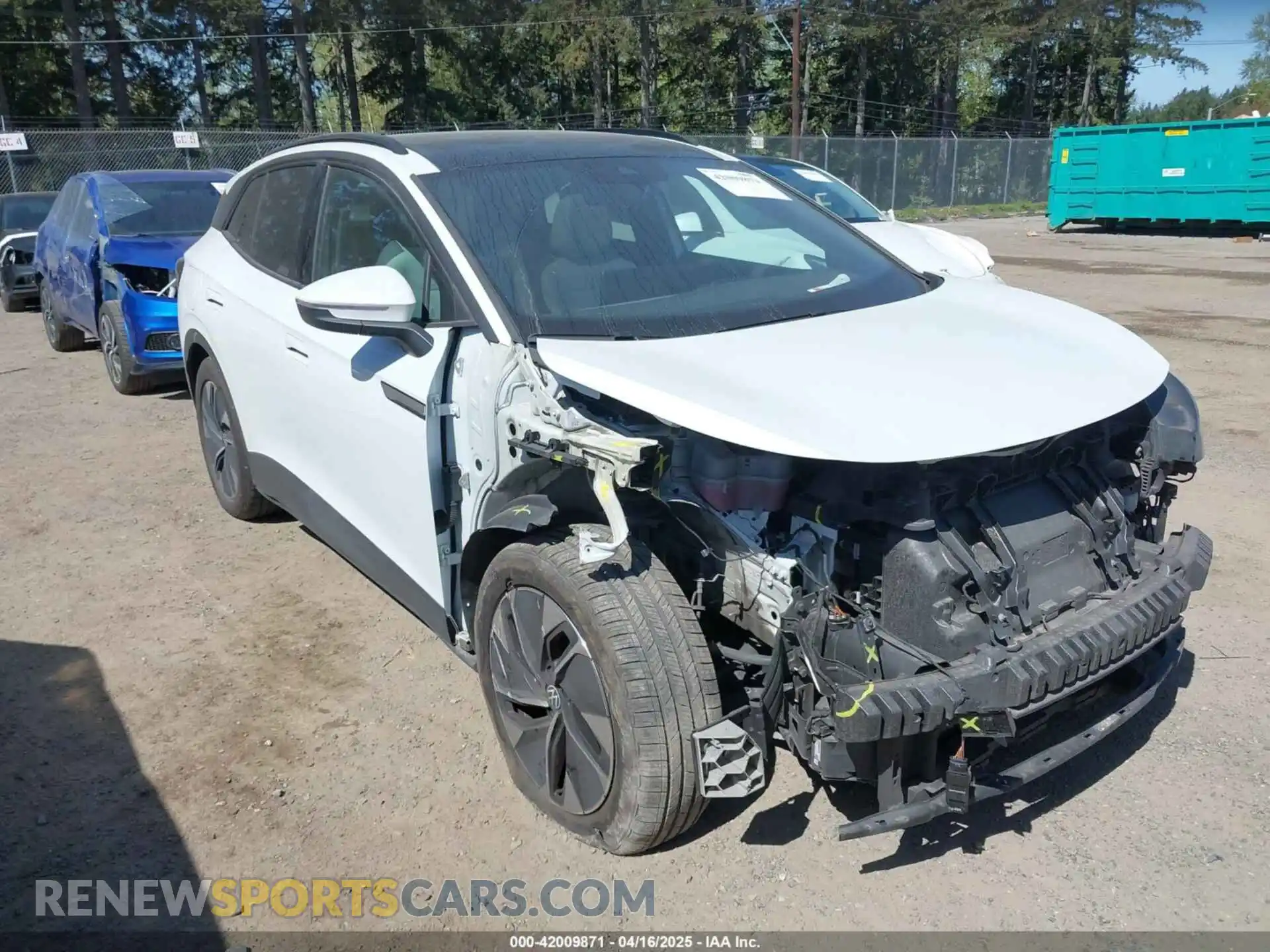 1 Photograph of a damaged car WVGTMPE21MP058227 VOLKSWAGEN ID.4 2021