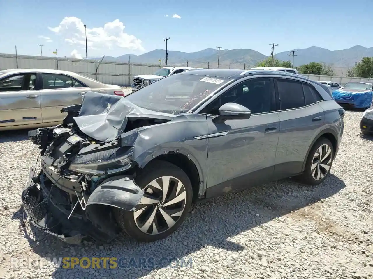 1 Photograph of a damaged car WVGUNPE25MP064419 VOLKSWAGEN ID.4 PRO S 2021