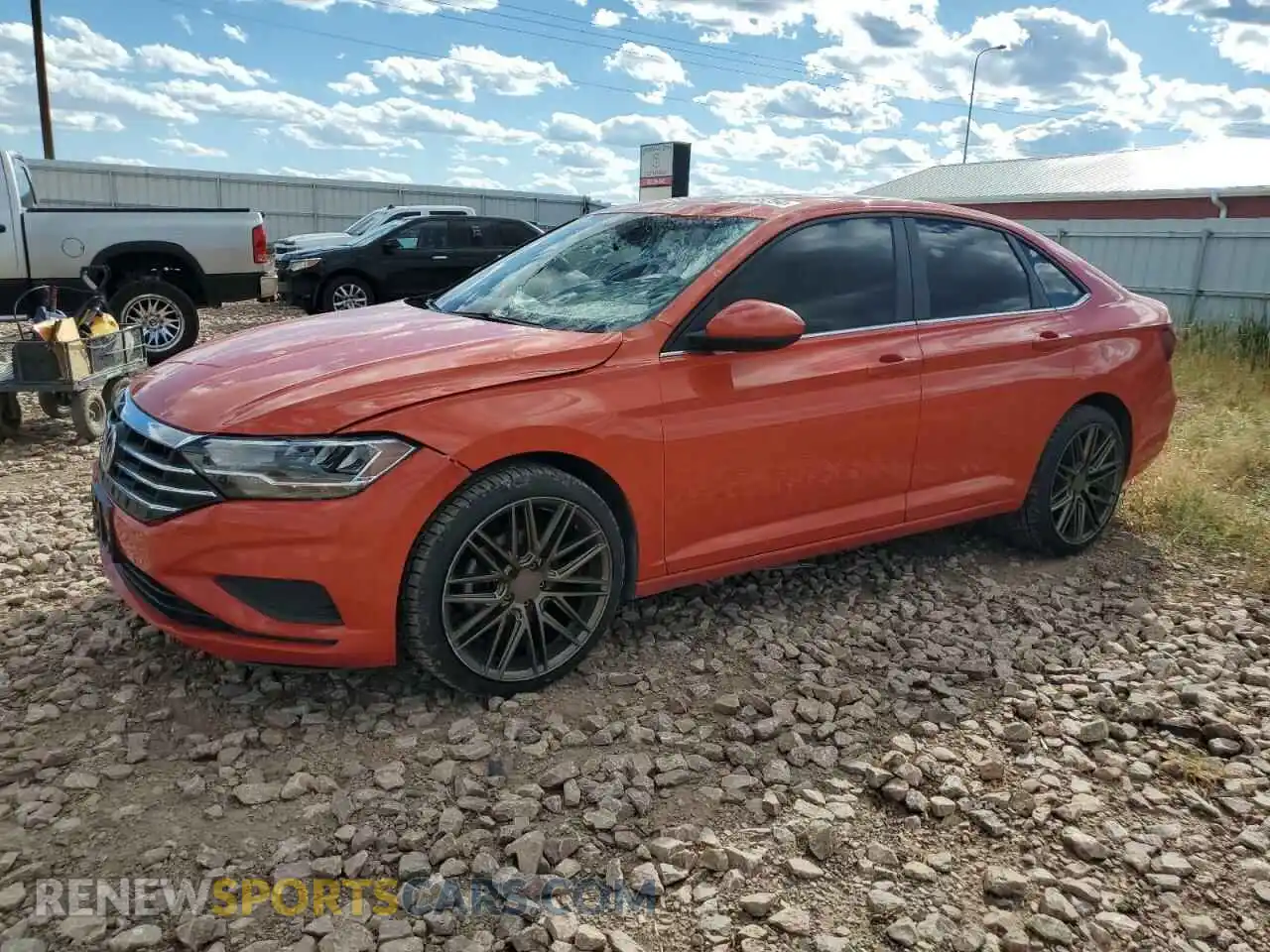 1 Photograph of a damaged car 3VWC57BU0KM044276 VOLKSWAGEN JETTA 2019