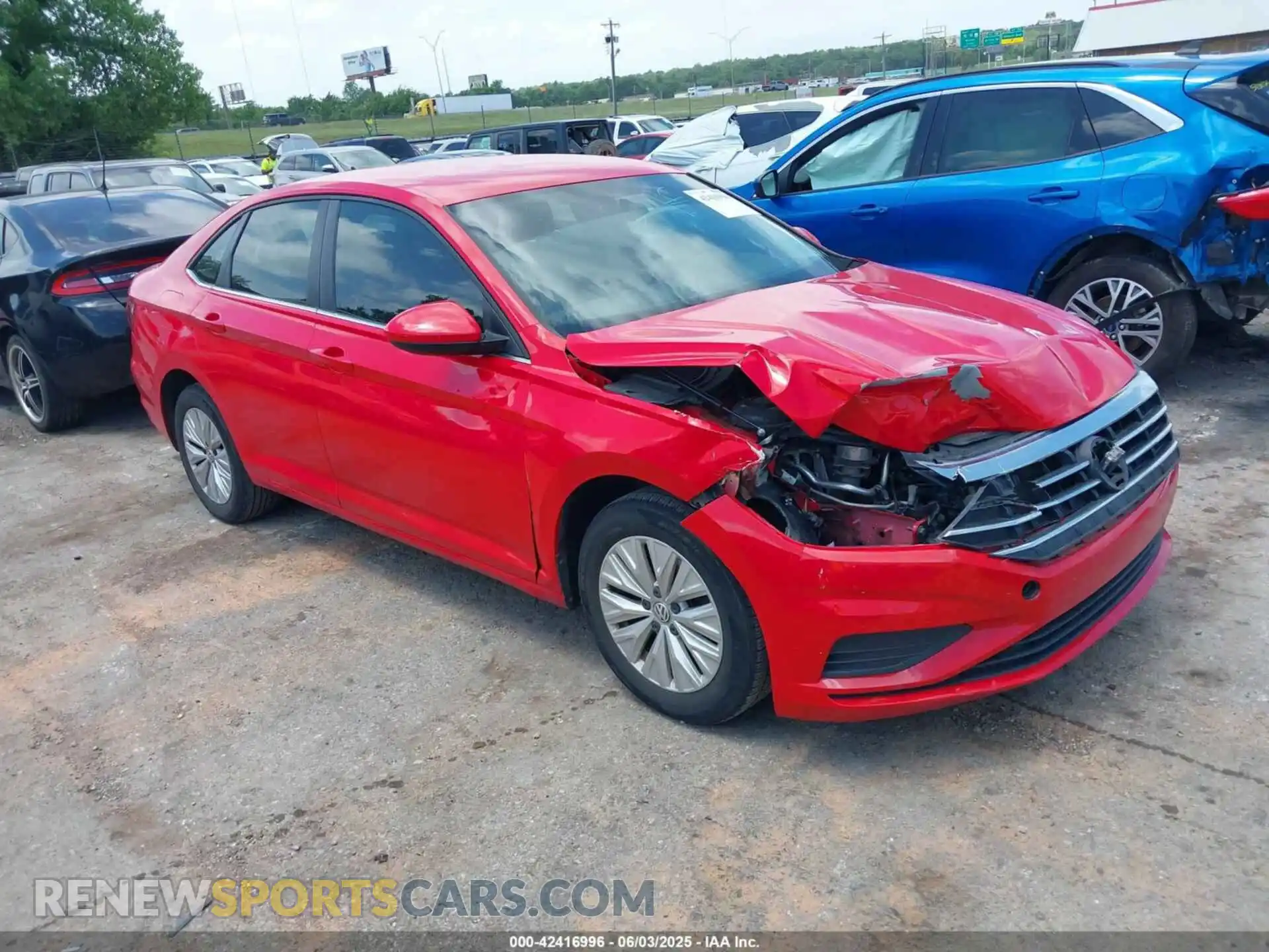 1 Photograph of a damaged car 3VWC57BU7KM093152 VOLKSWAGEN JETTA 2019