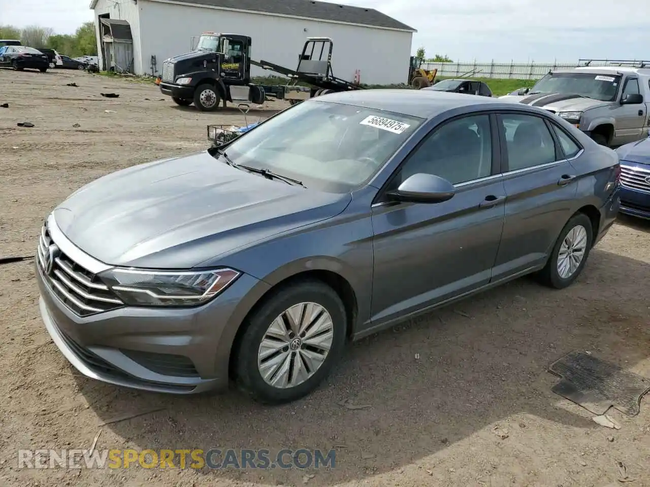1 Photograph of a damaged car 3VWN57BU3KM006243 VOLKSWAGEN JETTA 2019