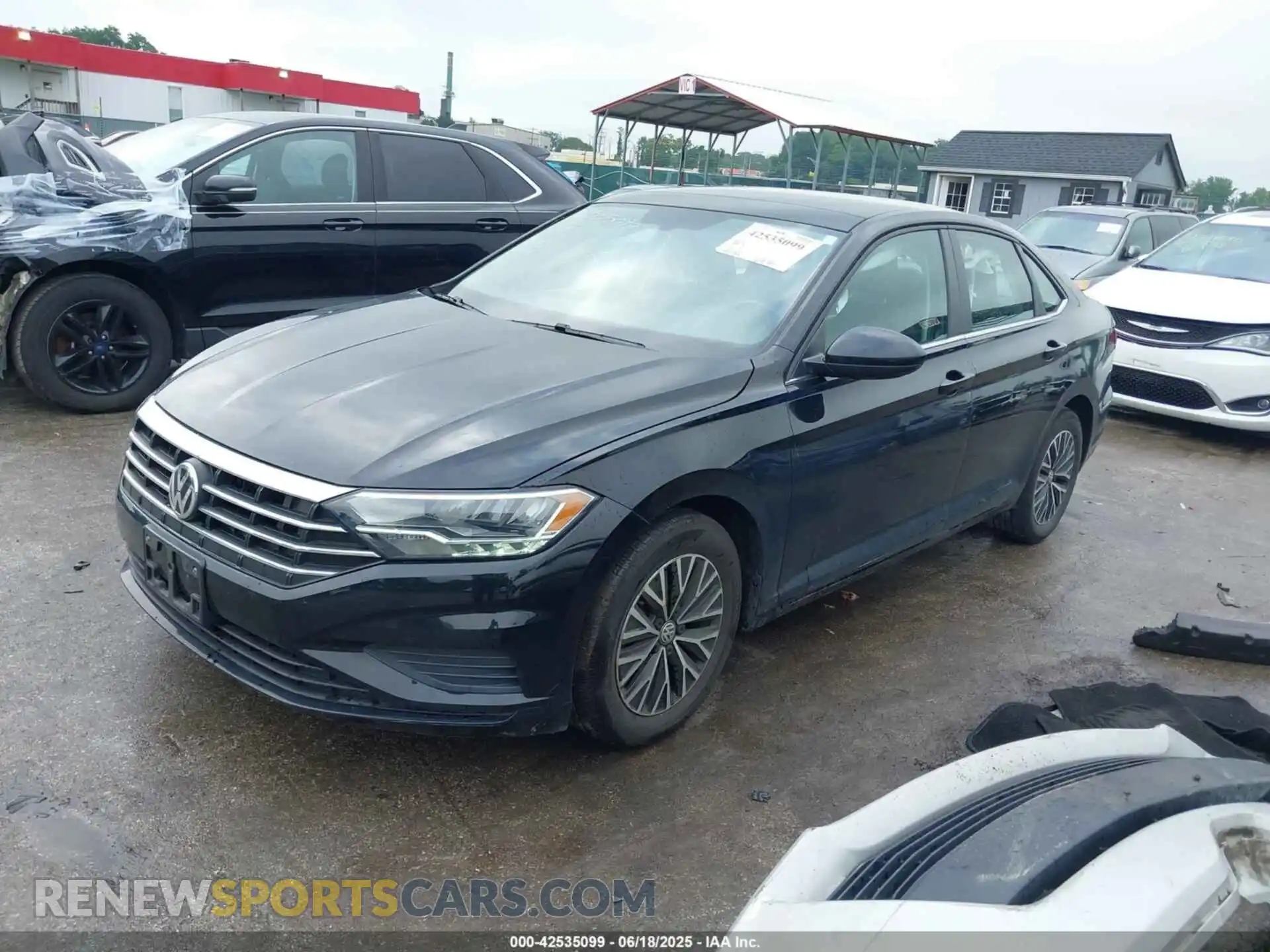 2 fotografías del automóvil dañado 3VWCB7BU3LM027059 VOLKSWAGEN JETTA 2020